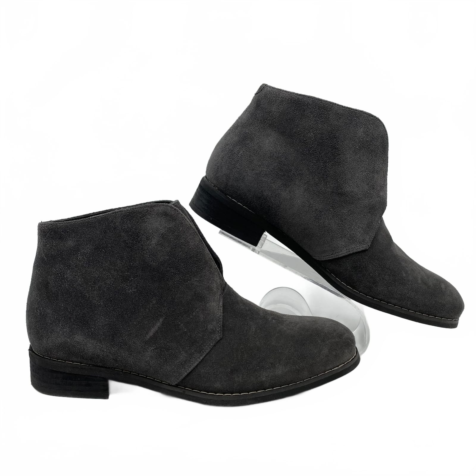 Blondo Gray Suede Verona Waterproof Ankle Booties