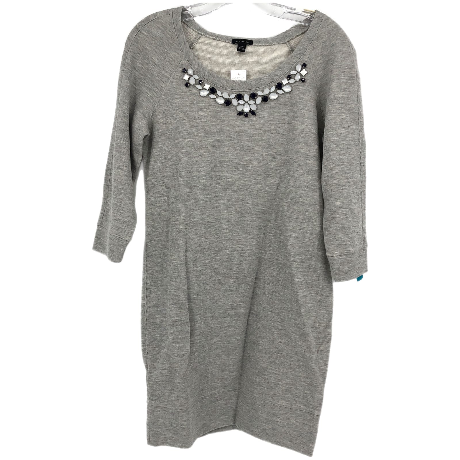 Ann Taylor Gray Sweater Dress