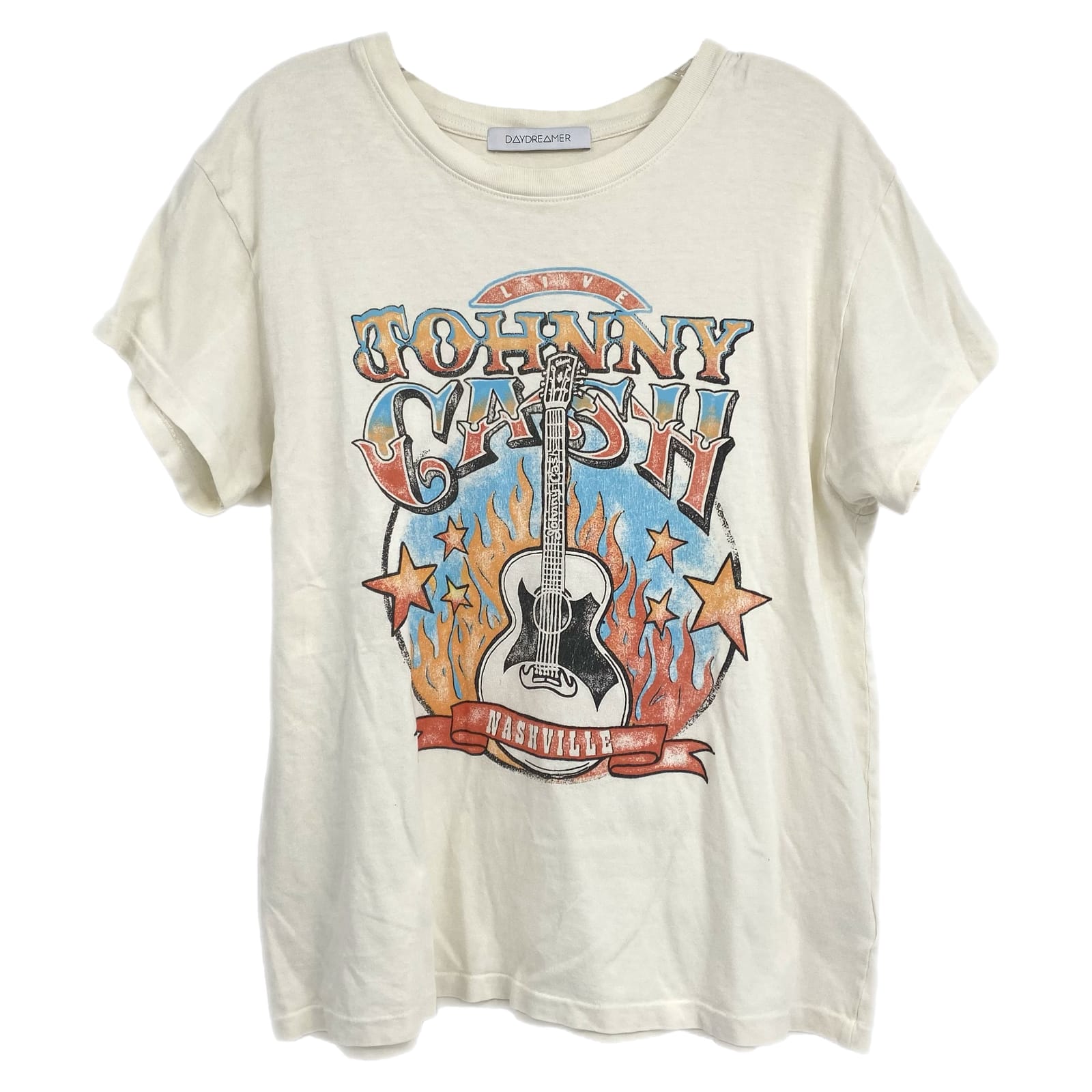Daydreamer Cream Johnny Cash Graphic Tee