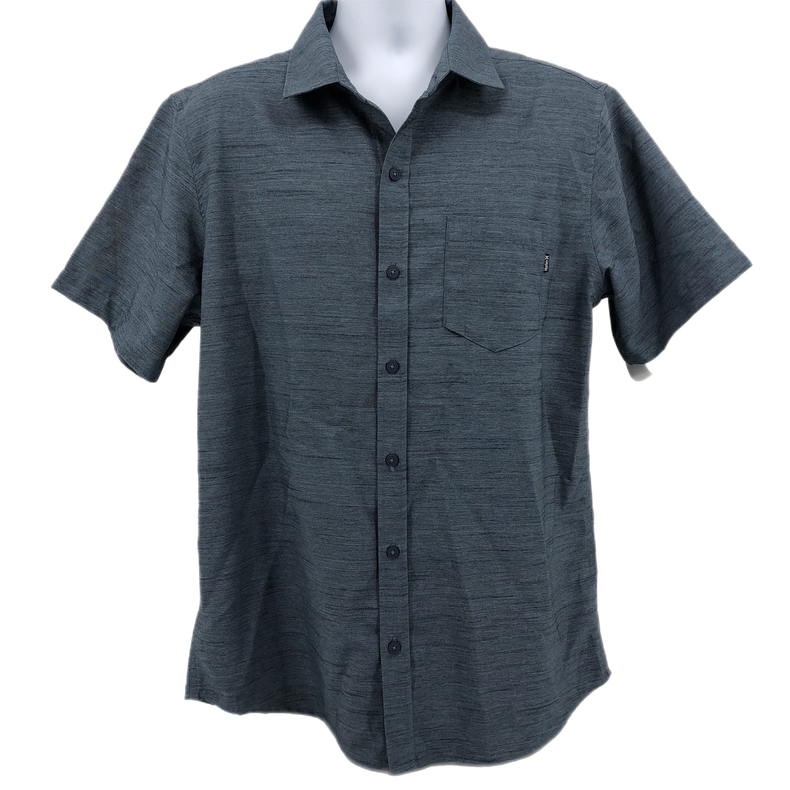 Hurley Blue Button-Up Casual Shirt