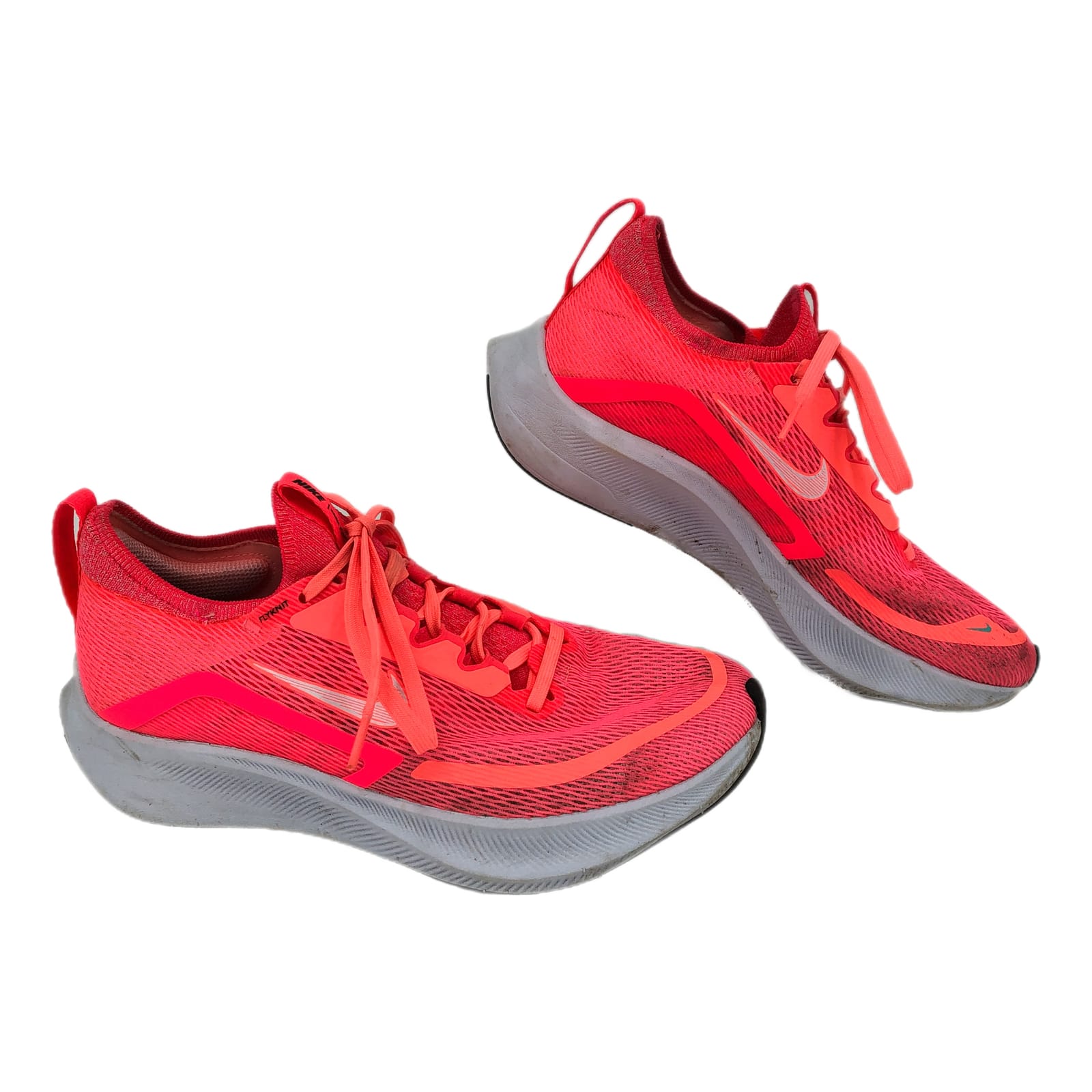 Nike Pink & White Breathable Textile Athletic Shoes