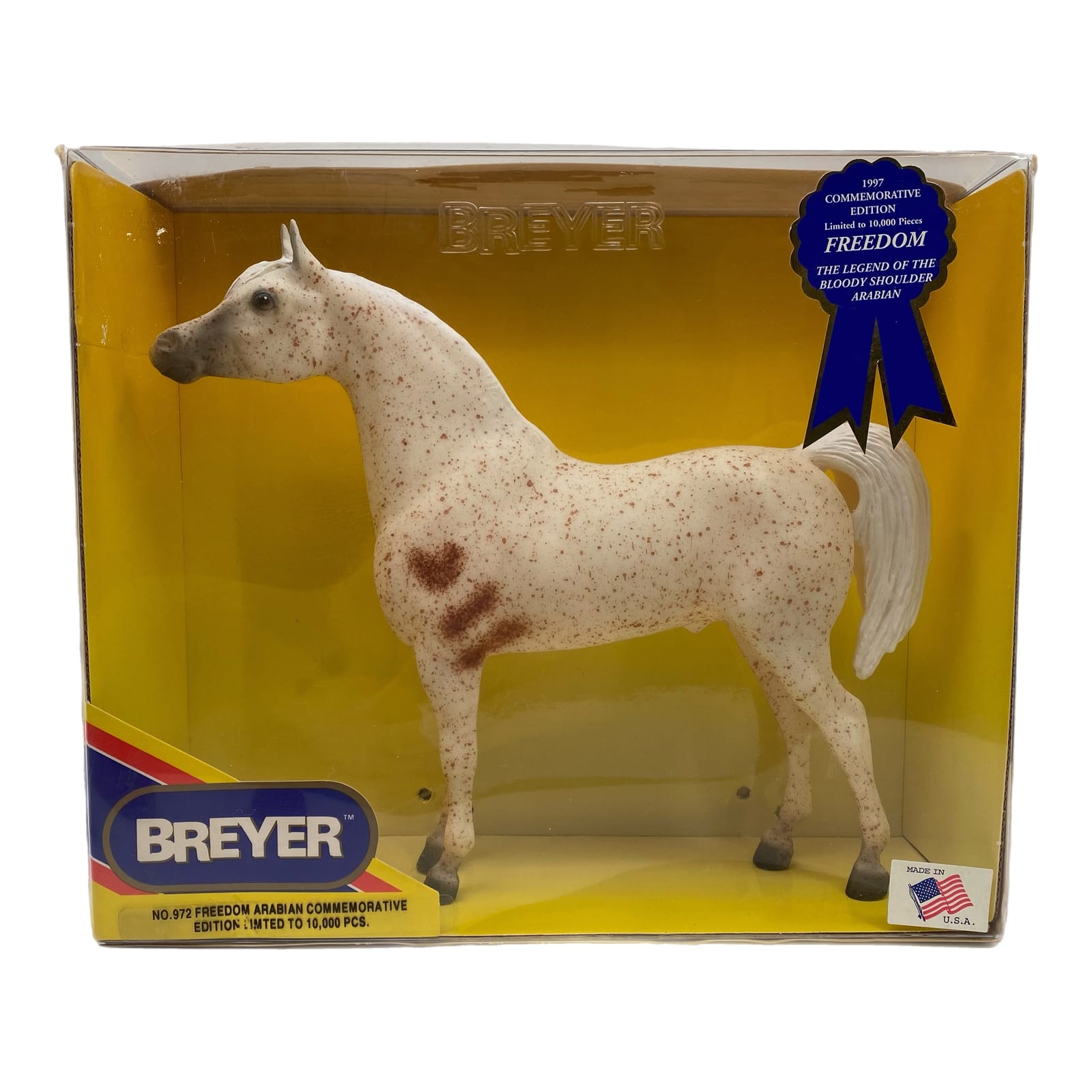 Breyer White 1997 Freedom Arabian Commemorative 1 of 10,000 Horse Figure