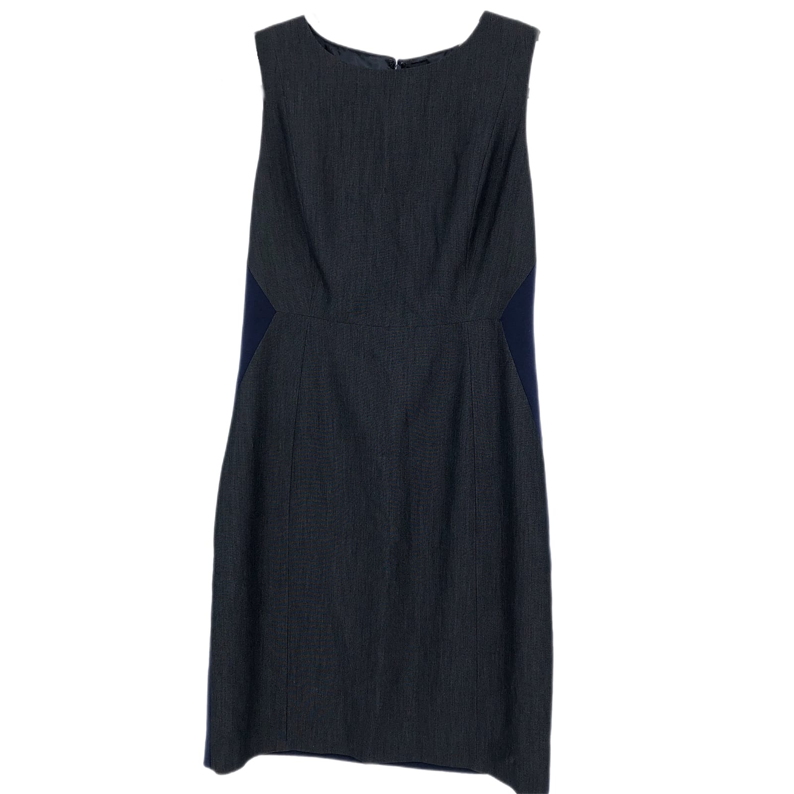 Blue & Gray Straight & Pencil Midi Dress