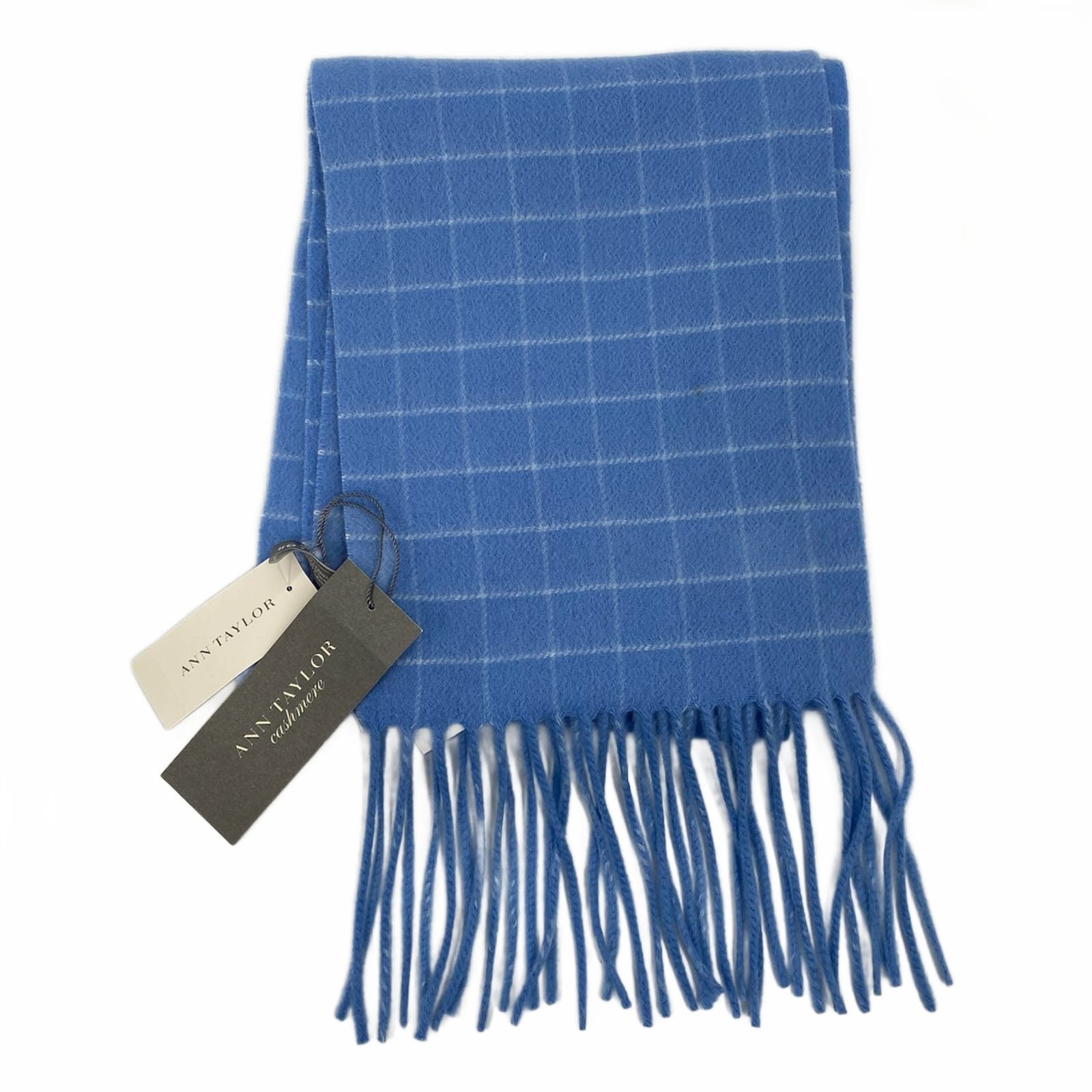 Ann Taylor Blue Cashmere Scarf