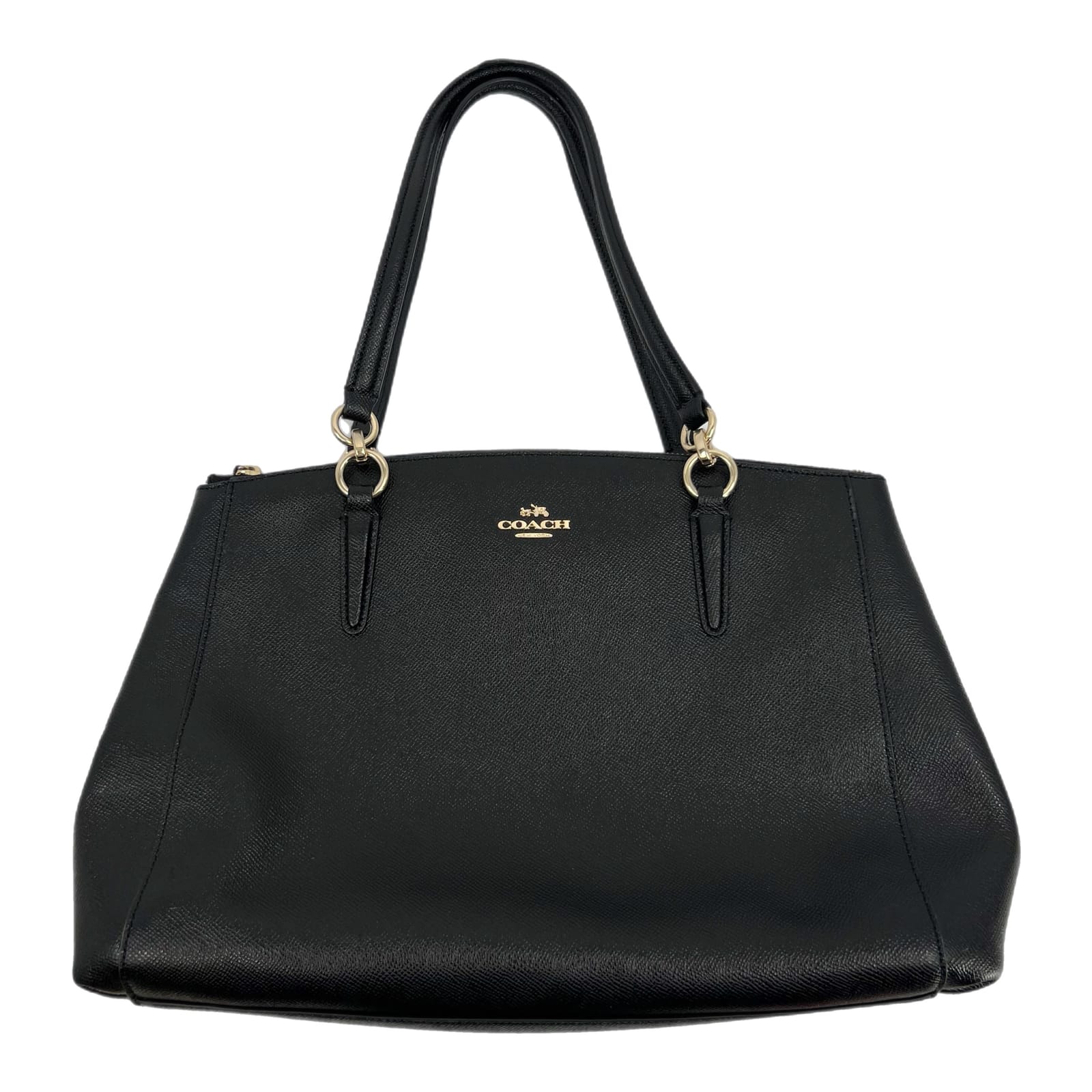 Coach Black Christie Leather Zip Shoulder Bag