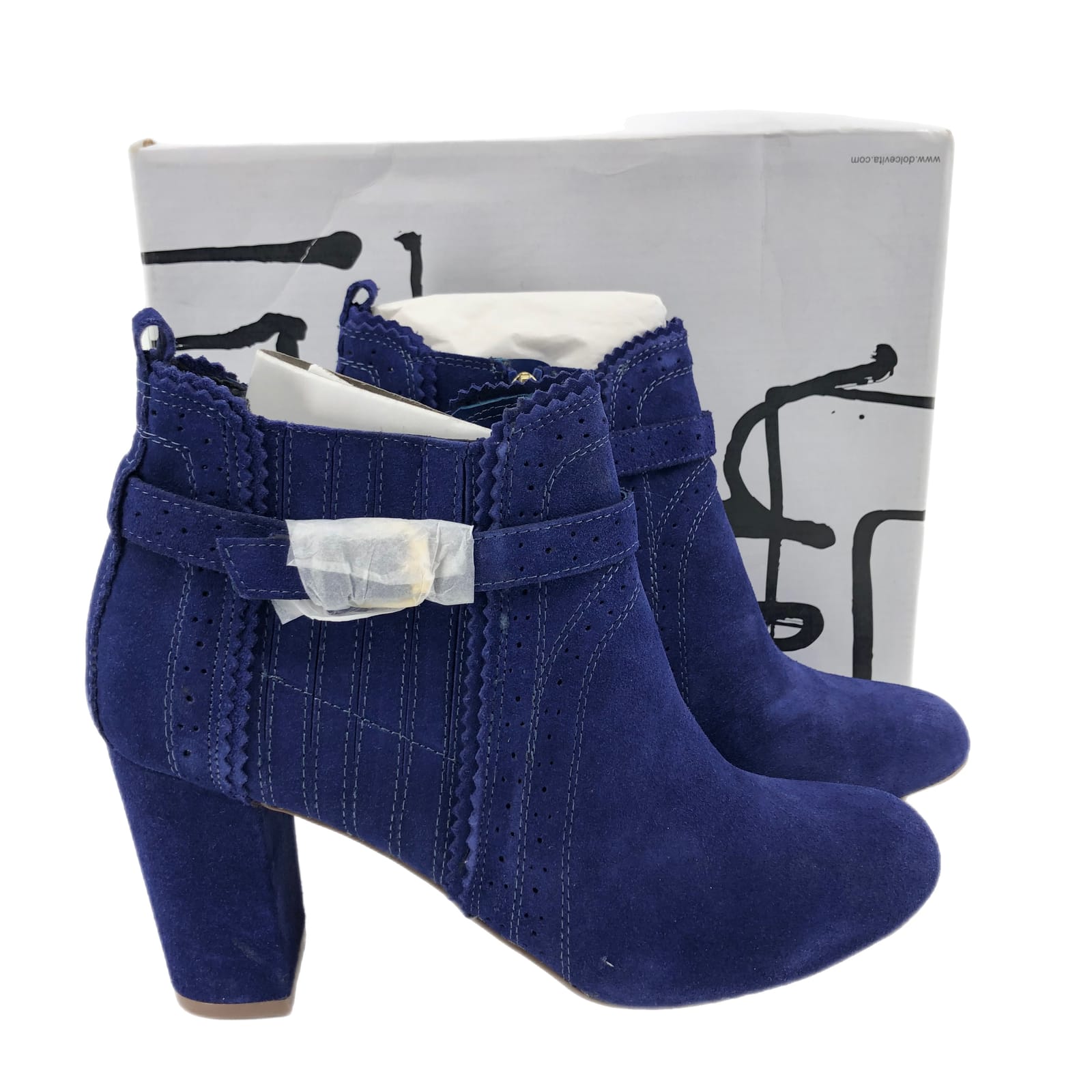 Dolce Vita Blue Suede Ankle Boots & Booties