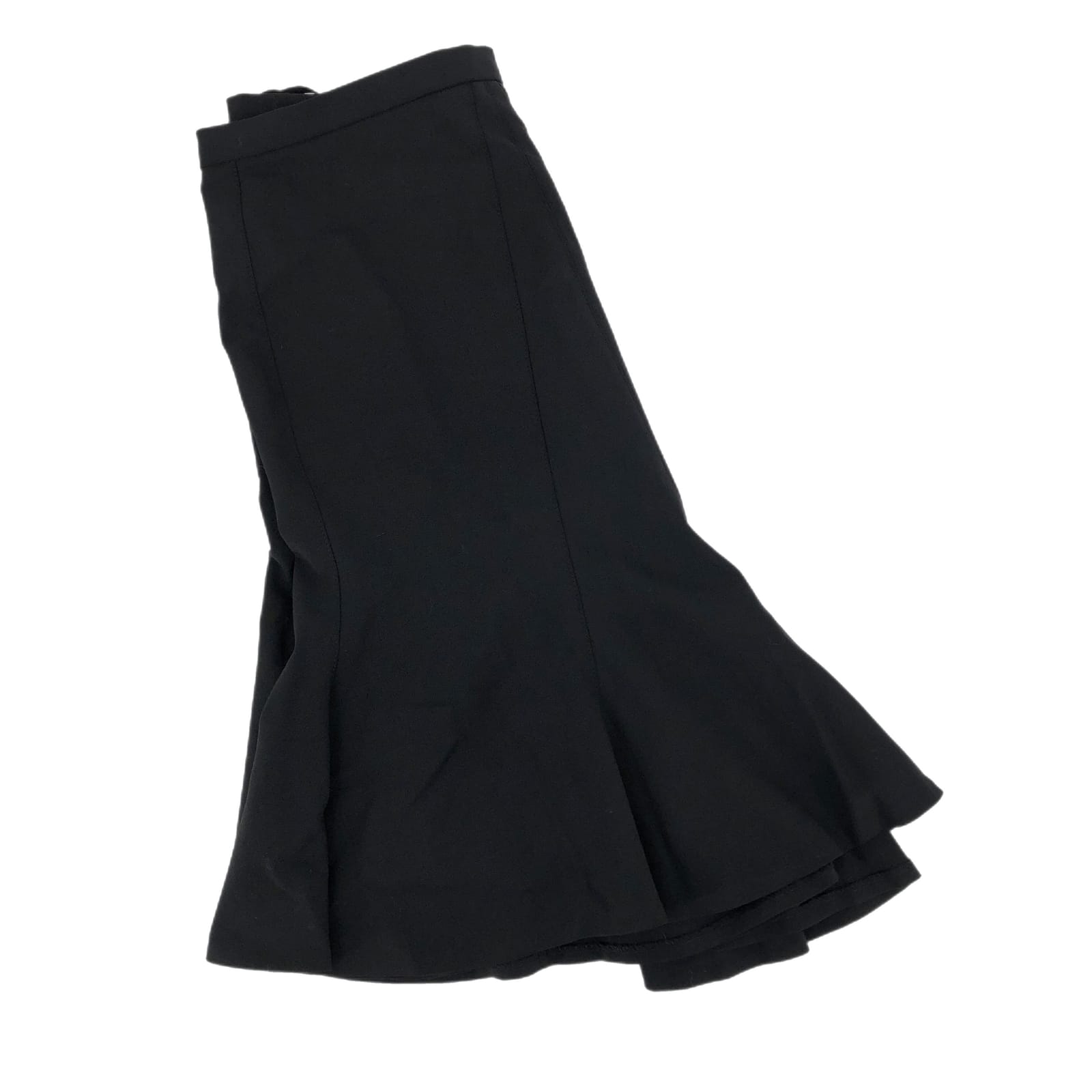 Express Black Flare Knee Length Skirt