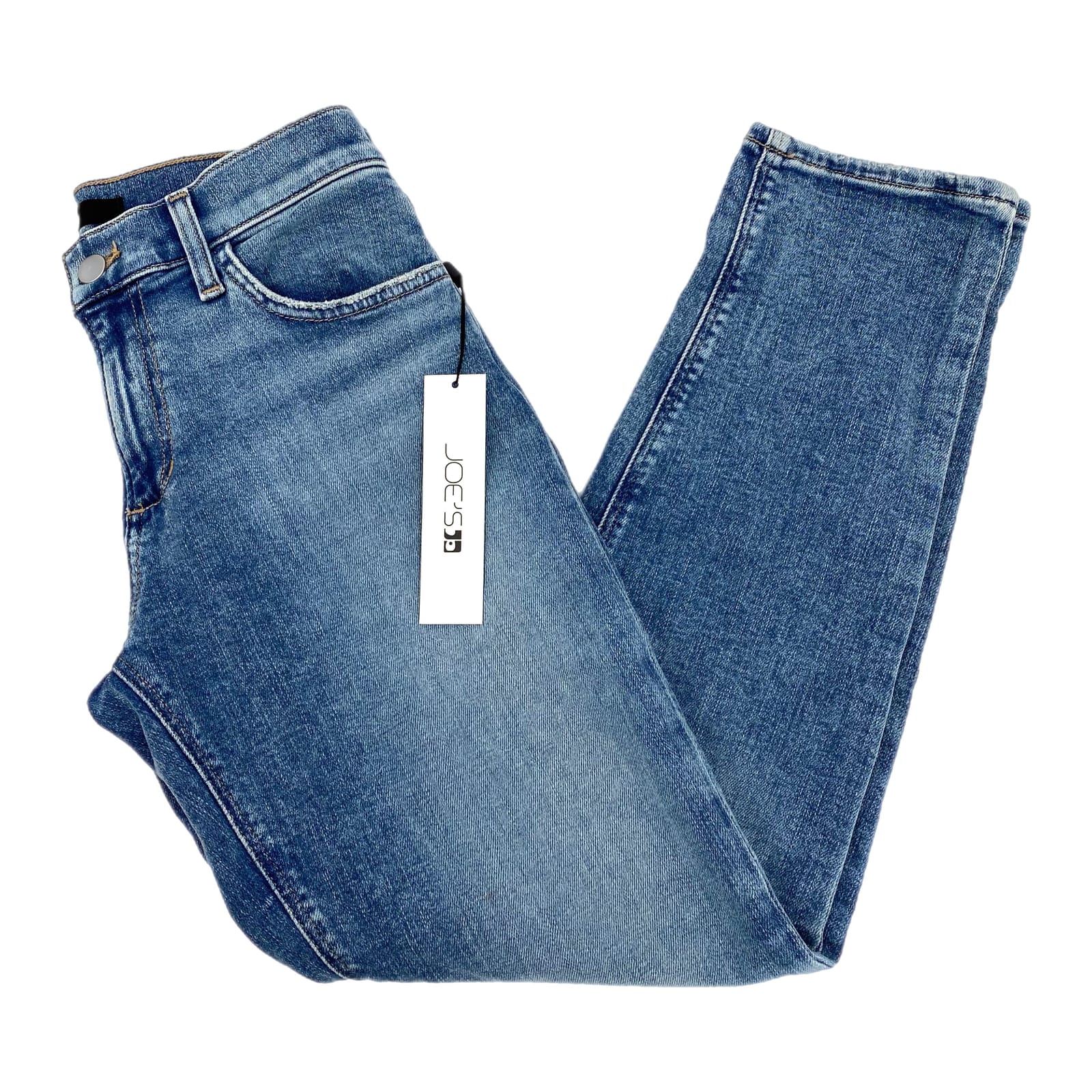 Joe's Jeans Blue Light Wash Bobby Mid-Rise Tapered Boyfriend Jeans