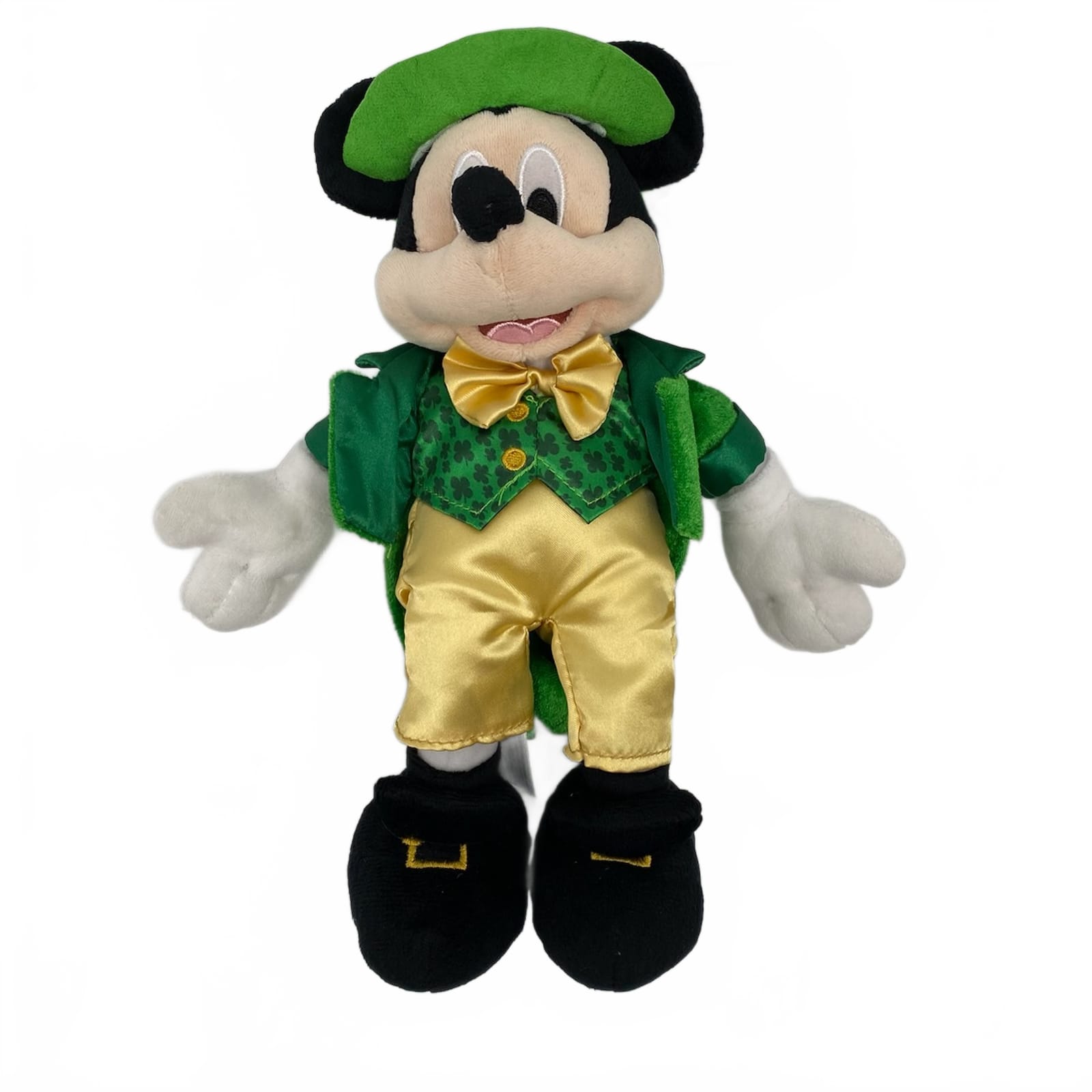 Disney Green Gold Leprechaun Mickey Mouse Plush