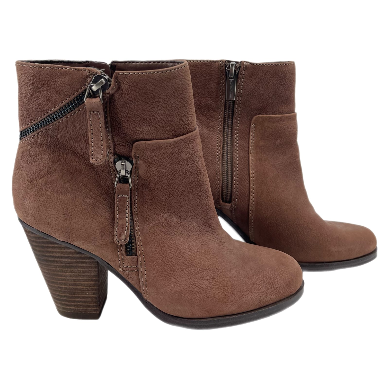 Vince Camuto Brown Leather Ankle Boots & Booties