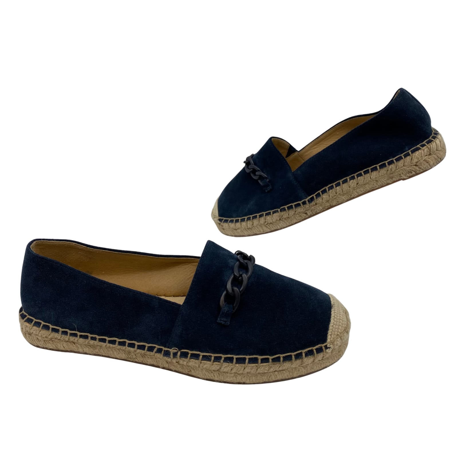 Talbots Blue Leather Slip-On Flats