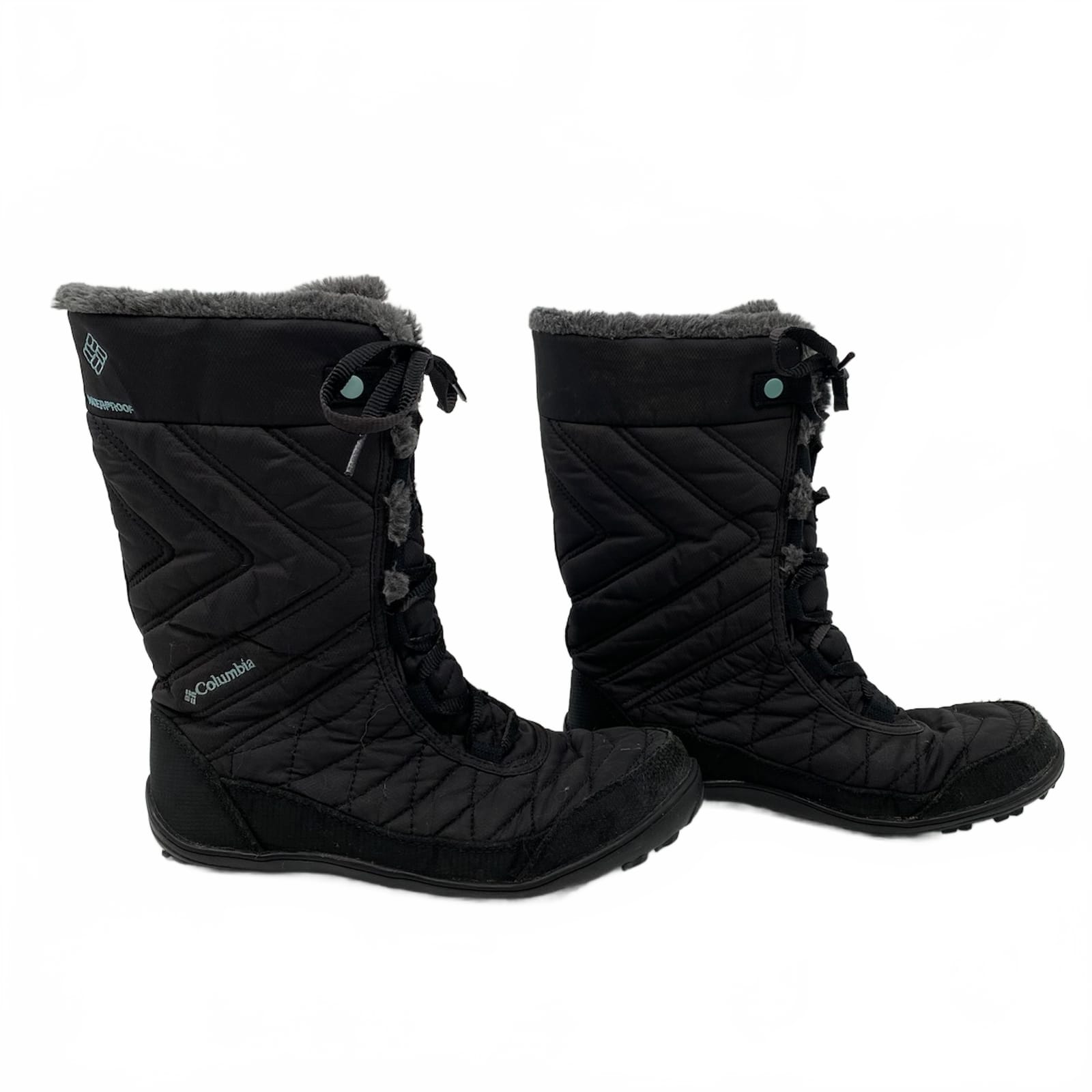 Columbia Black Gray Tall Winter Boots