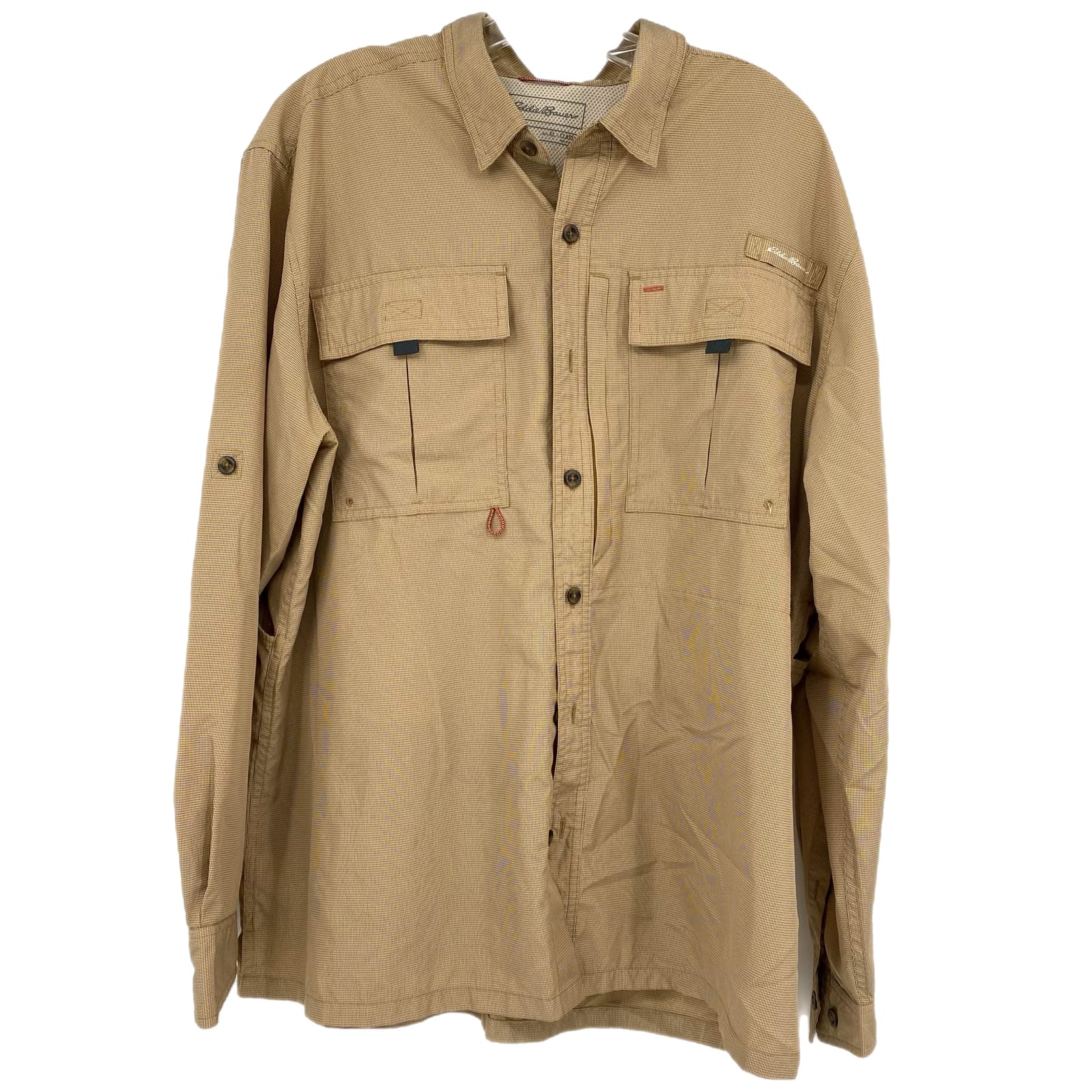 Eddie Bauer Tan Button-Up Shirt