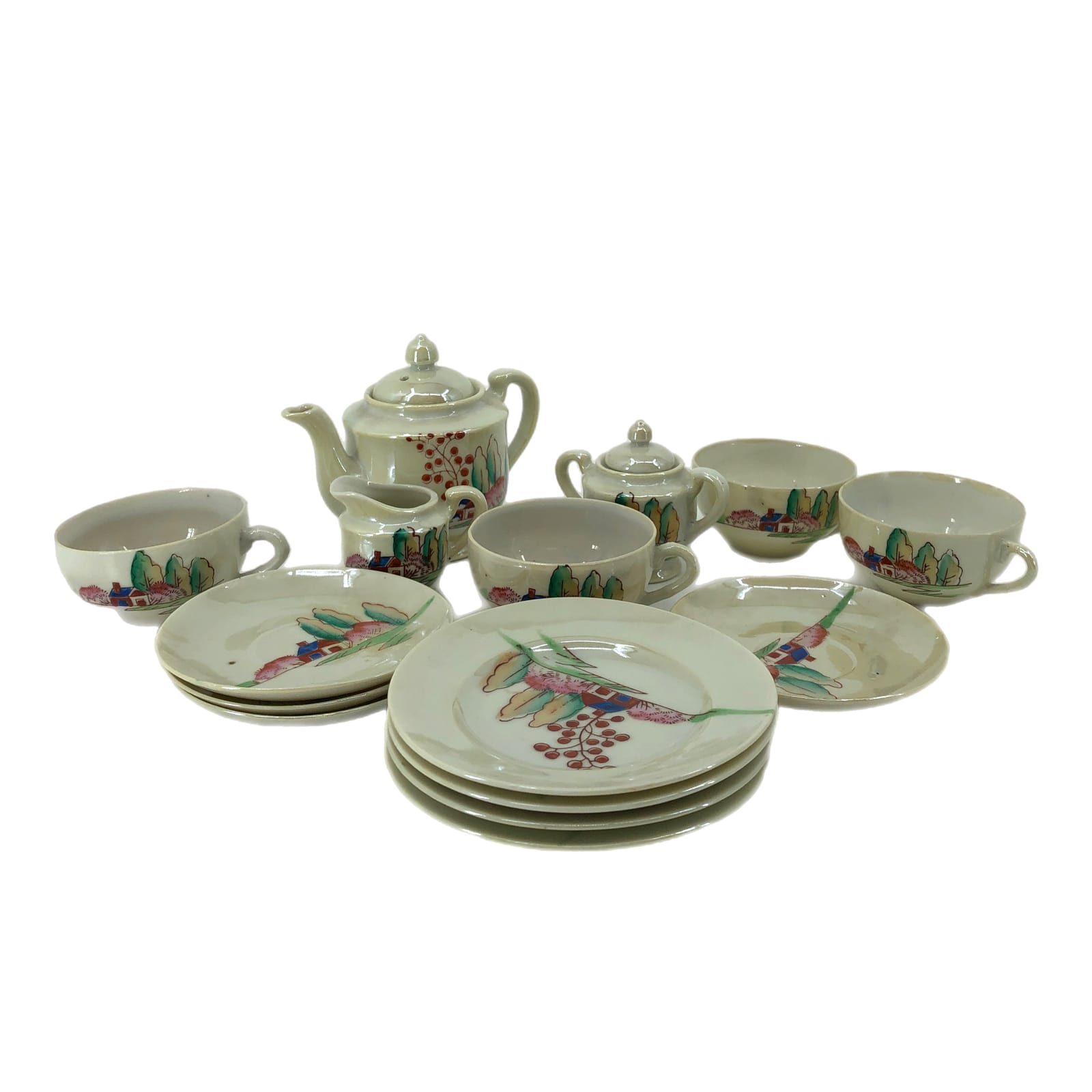 Classic Cream Vintage Tea Set