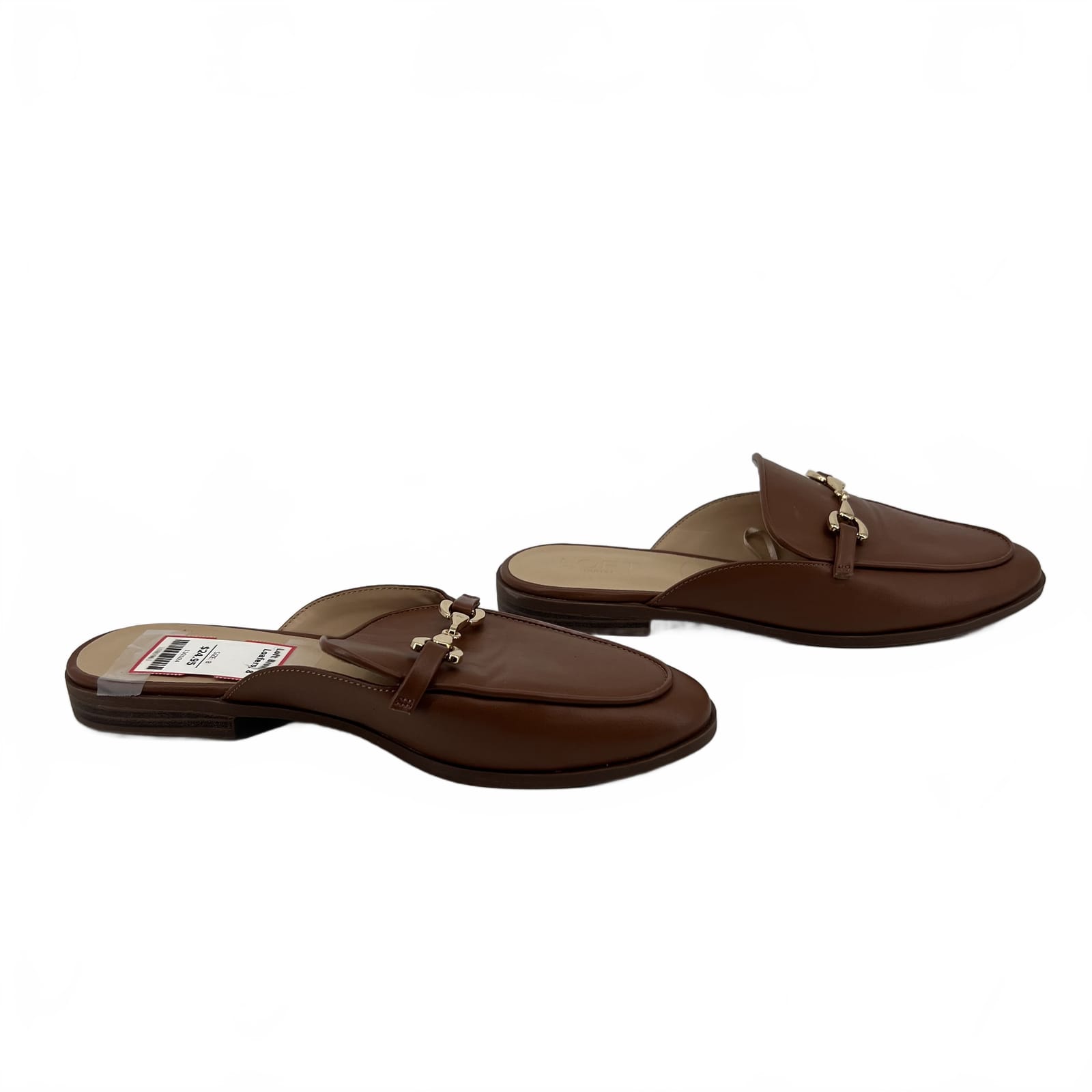 LOFT Brown Leather Flat Sandals