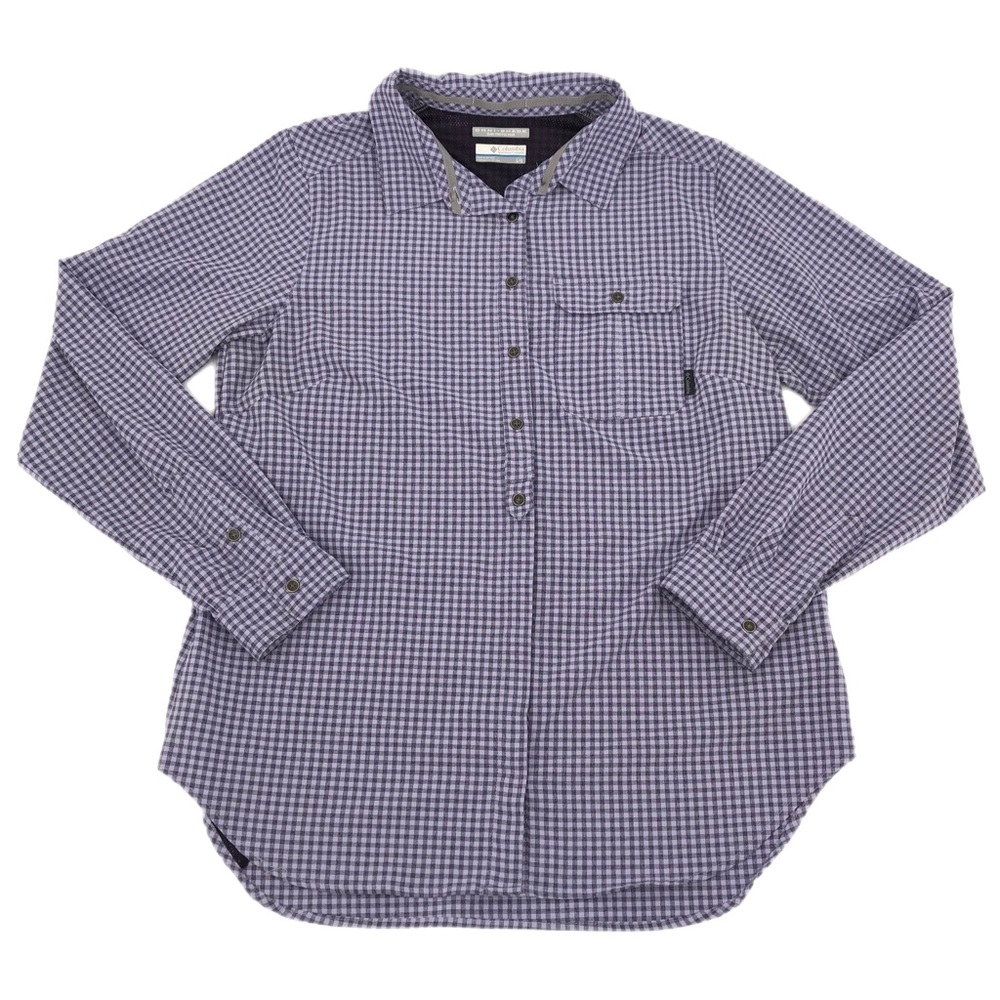 Columbia Purple Breathable Button-Up Shirt