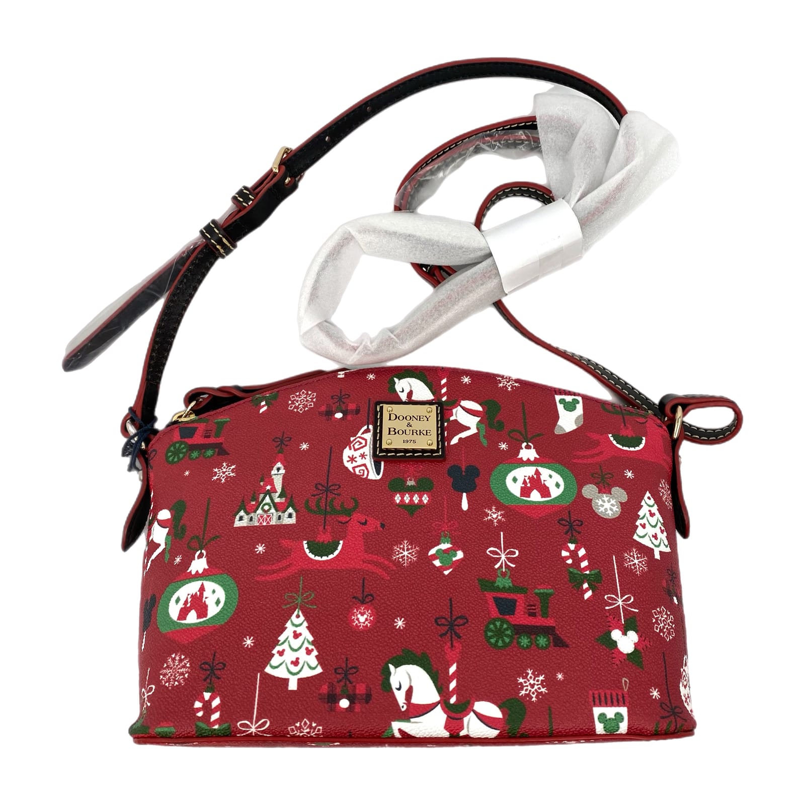 Dooney & Bourke Red Green Disney Christmas Crossbody