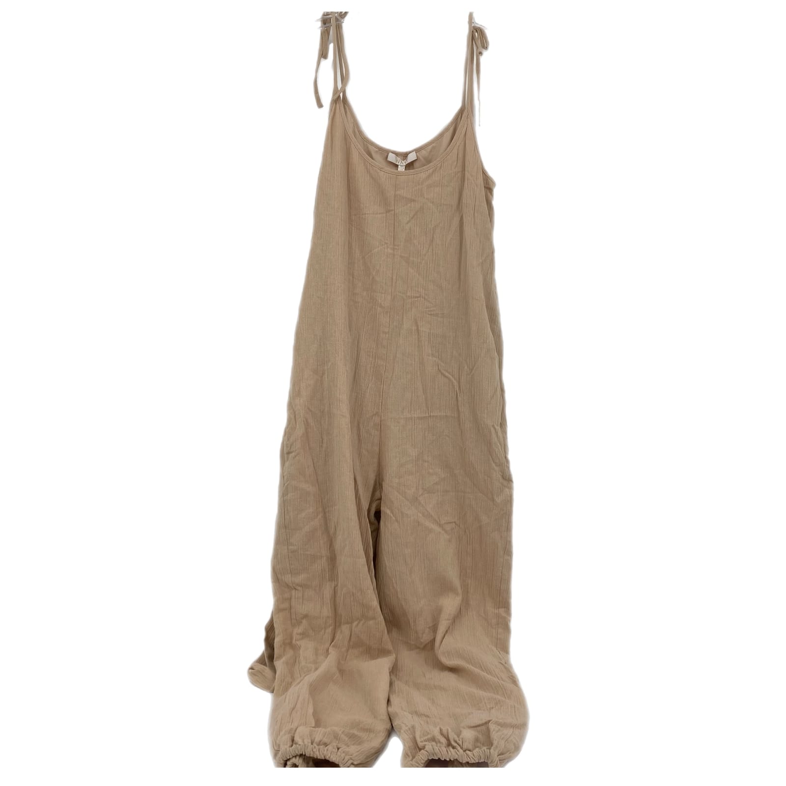 Wayf Tan Wide-Leg Classic Jumpsuit