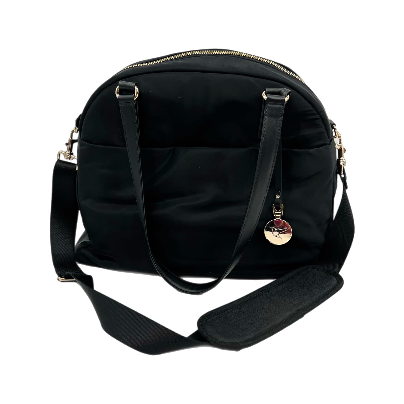 Lo & Sons Black Satchel Top Handle Bag