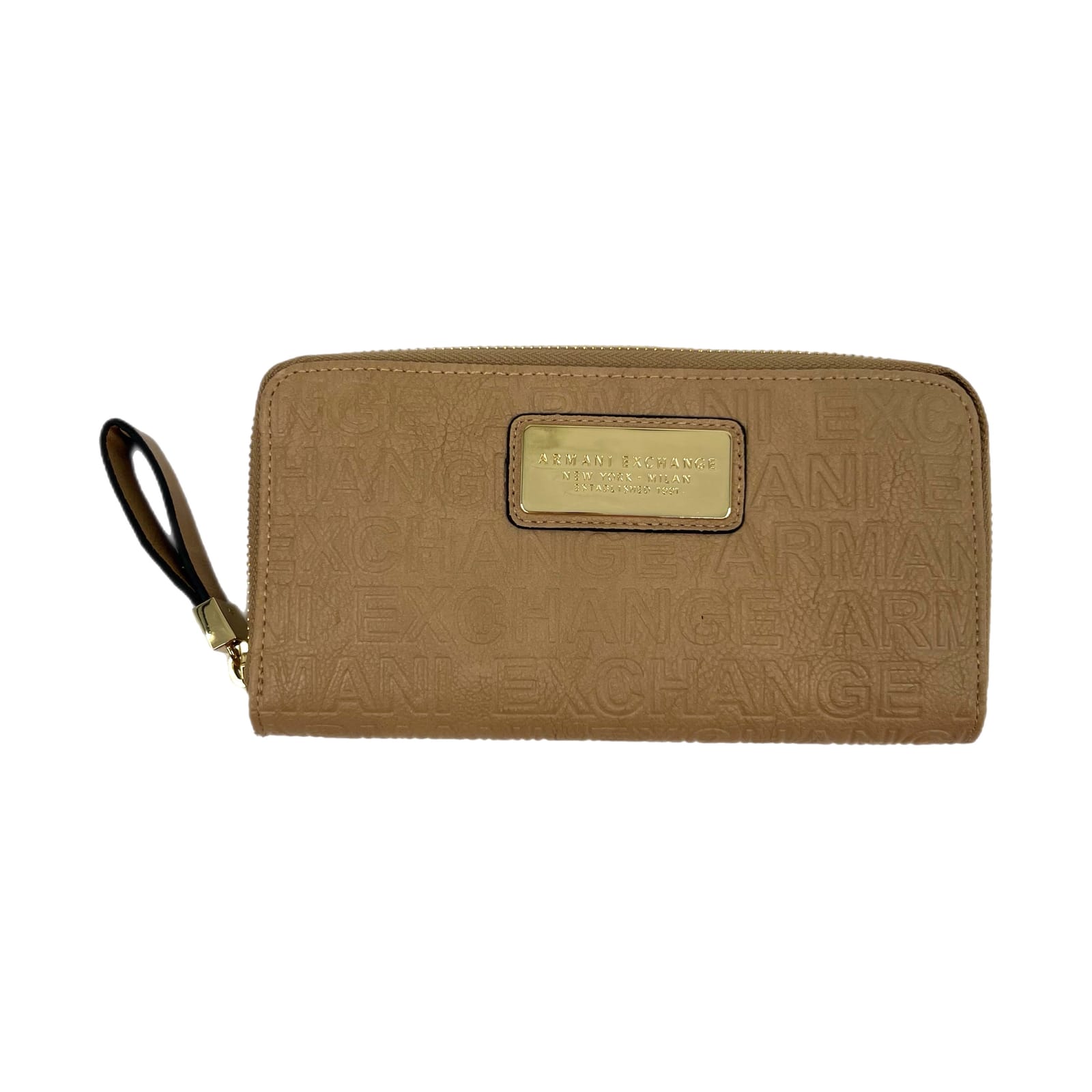Armani Exchange Tan Logo Wallet