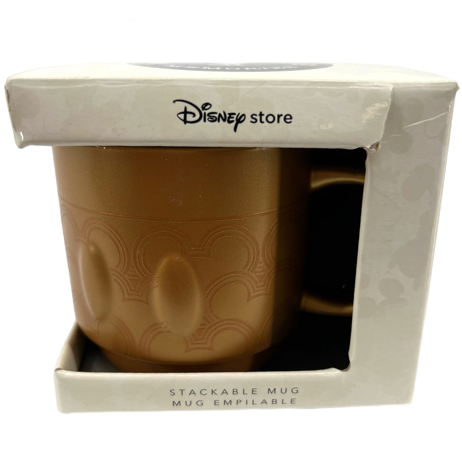 Disney Store Limited Release Mickey Mouse Memories Grey/Black Stackable Mug 2/12