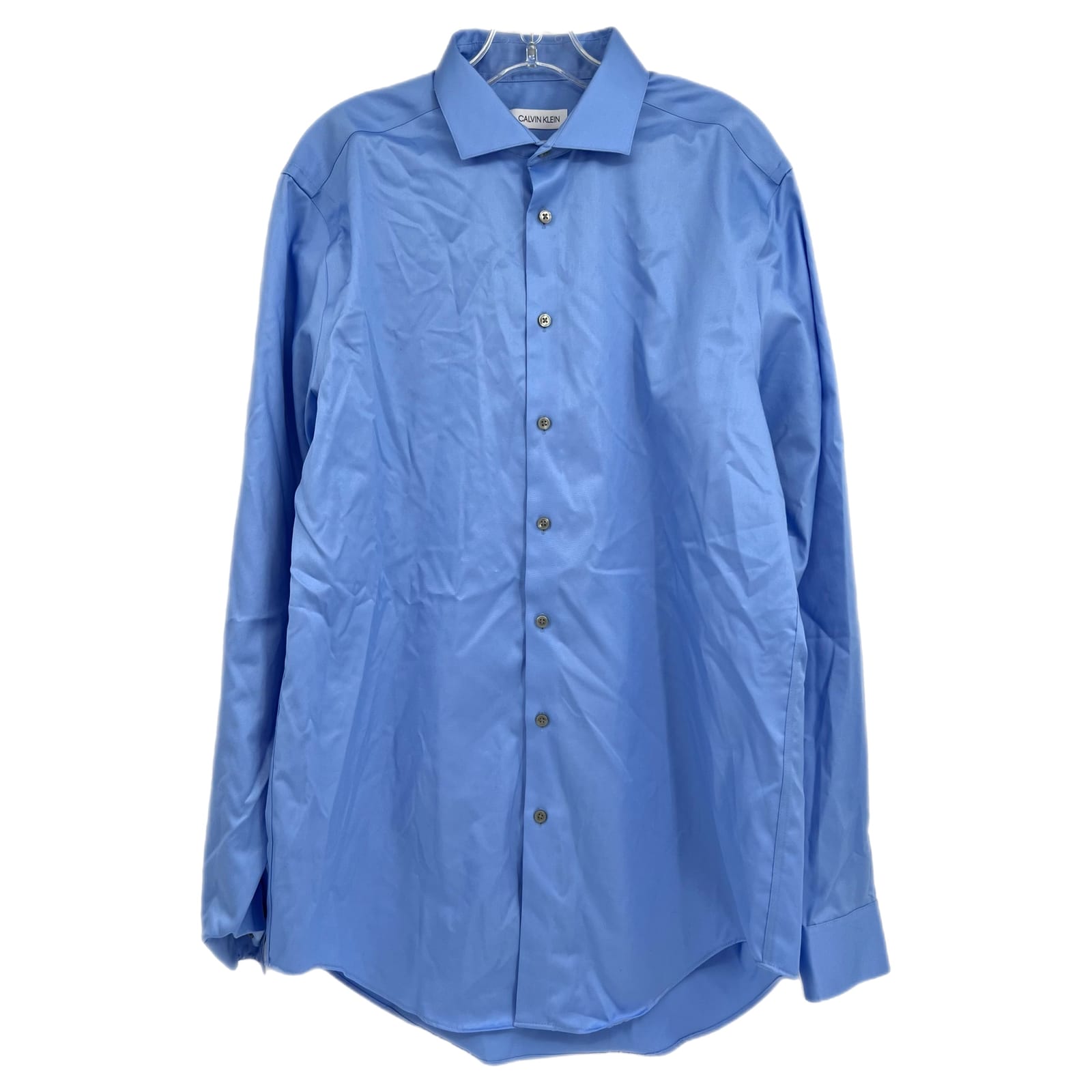 Calvin Klein Blue Classic Button-Up Dress Shirt