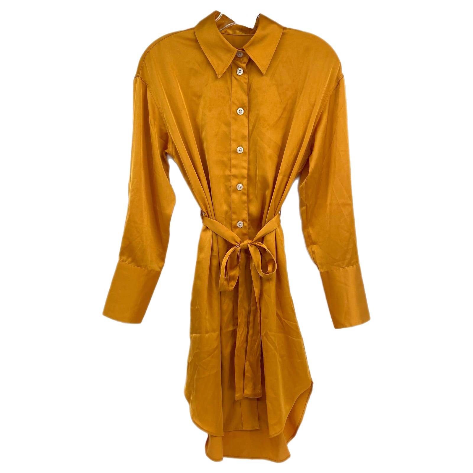 Banana Republic Orange Satin Mini Dress