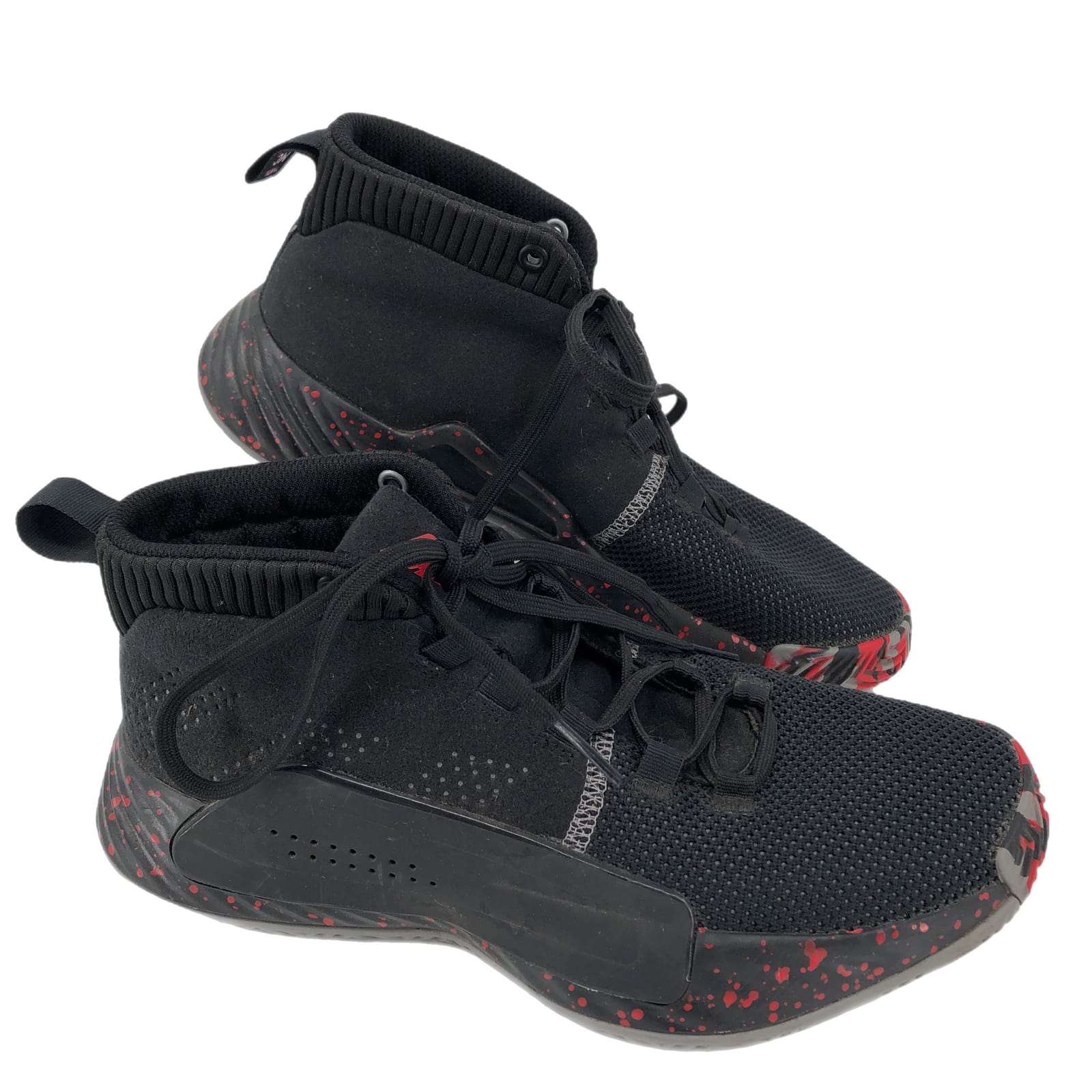 adidas Black Red Athletic Shoes