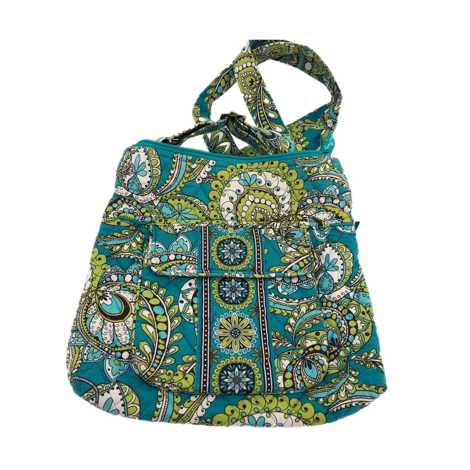 Vera Bradley Green & Blue Cotton Shoulder Bag