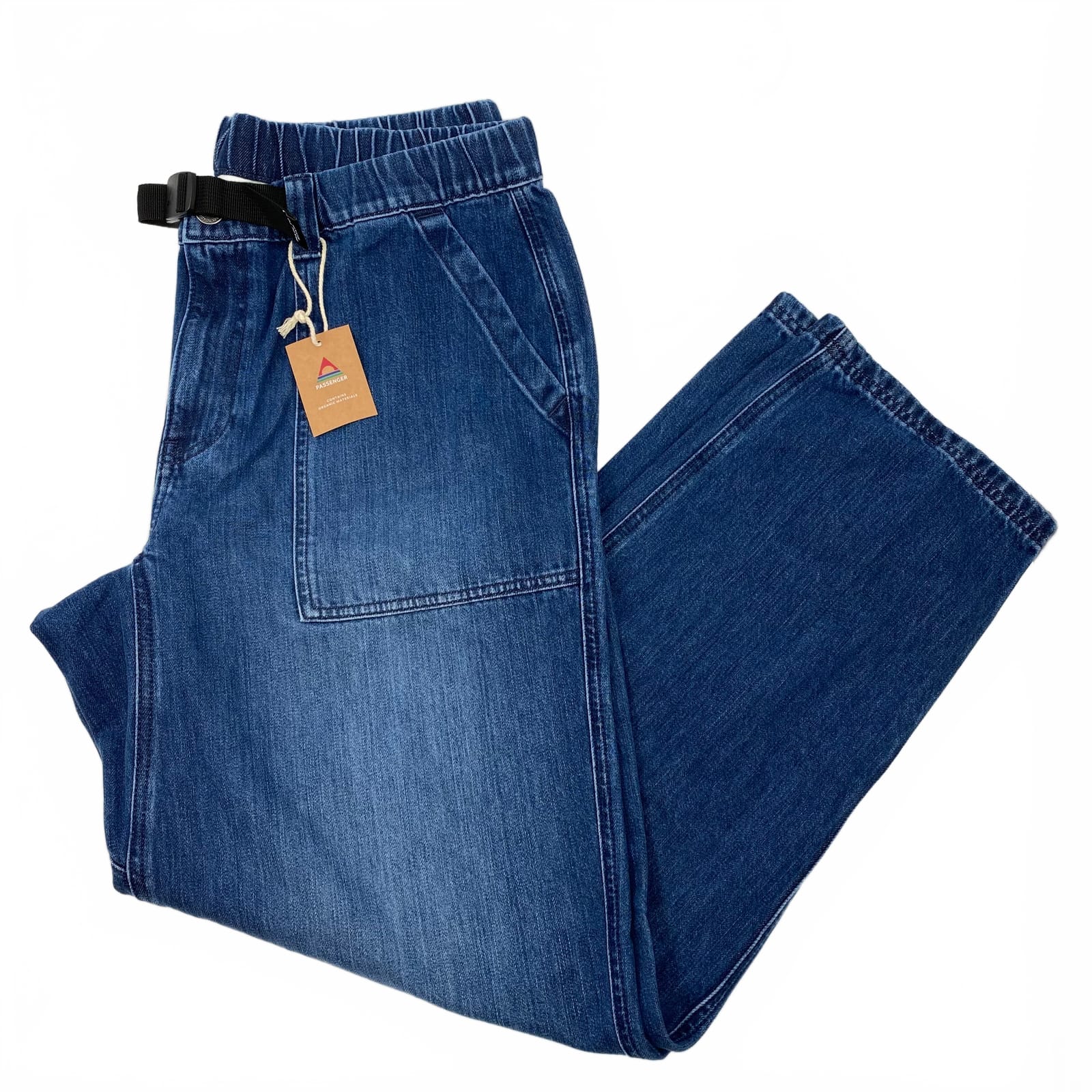 Passenger Blue 100% Cotton Relaxed Fit Jeans