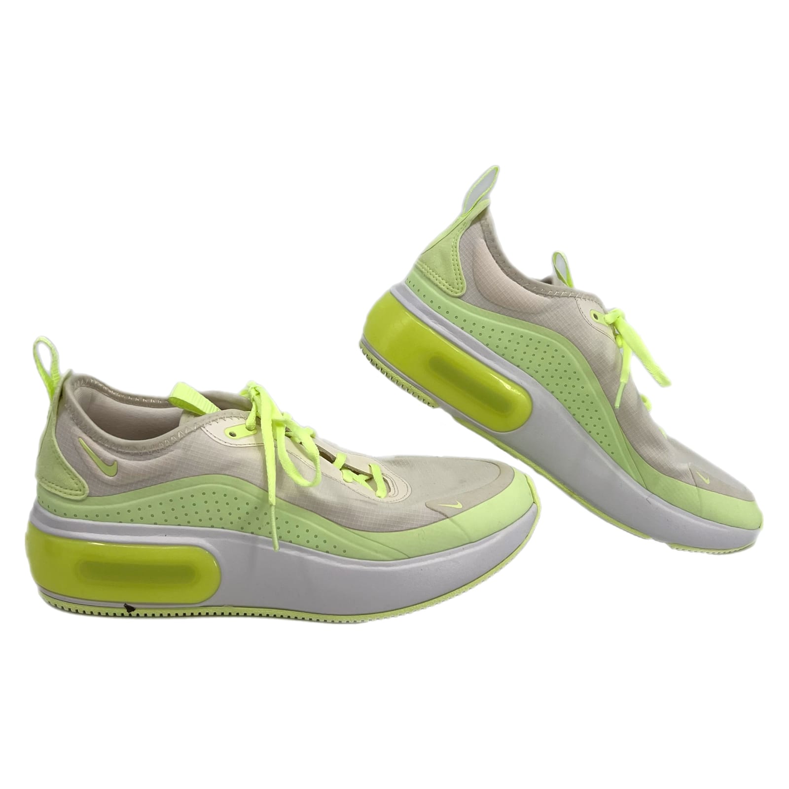 Nike White Green Air Max Dia Sneakers