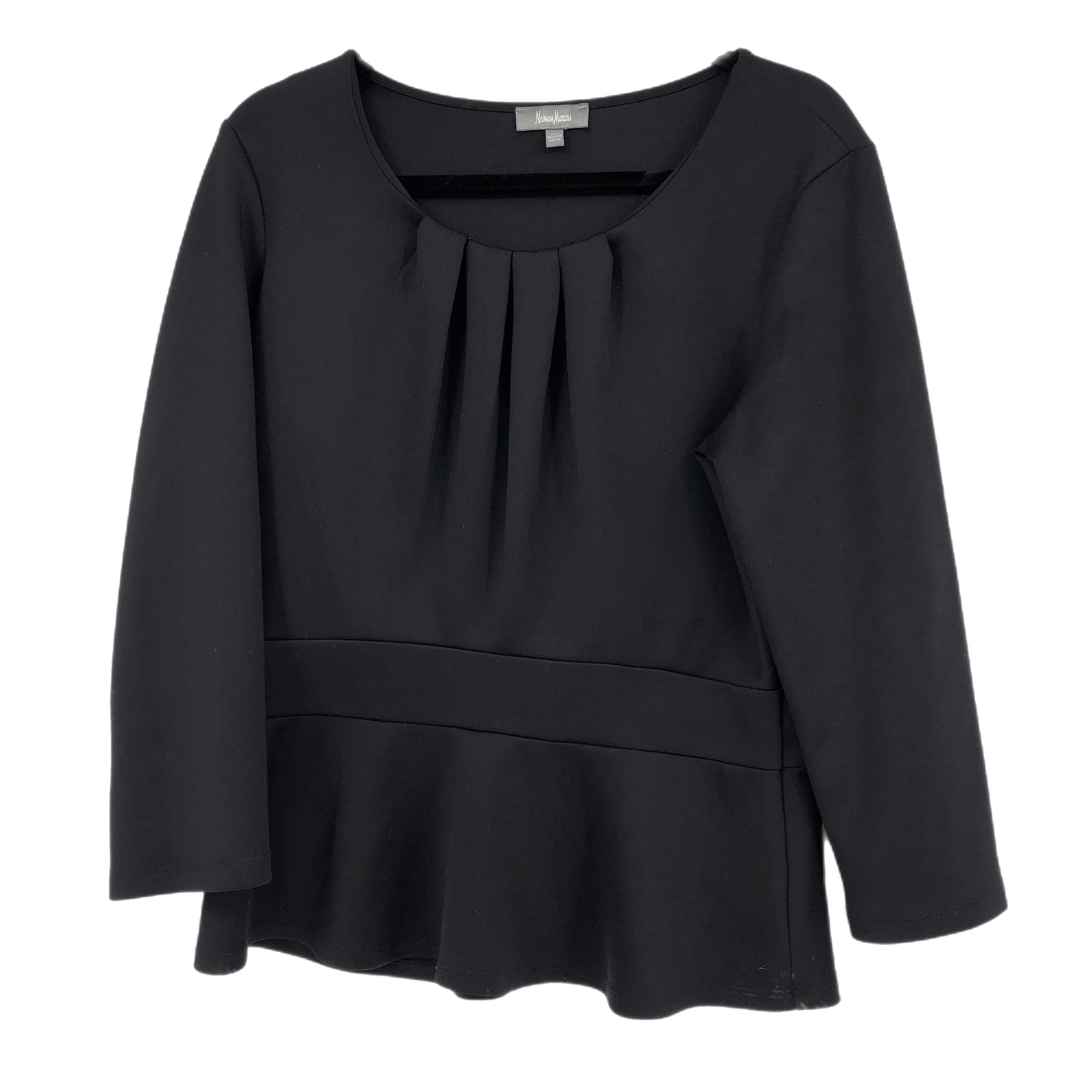 Neiman Marcus Black Pullover Blouse