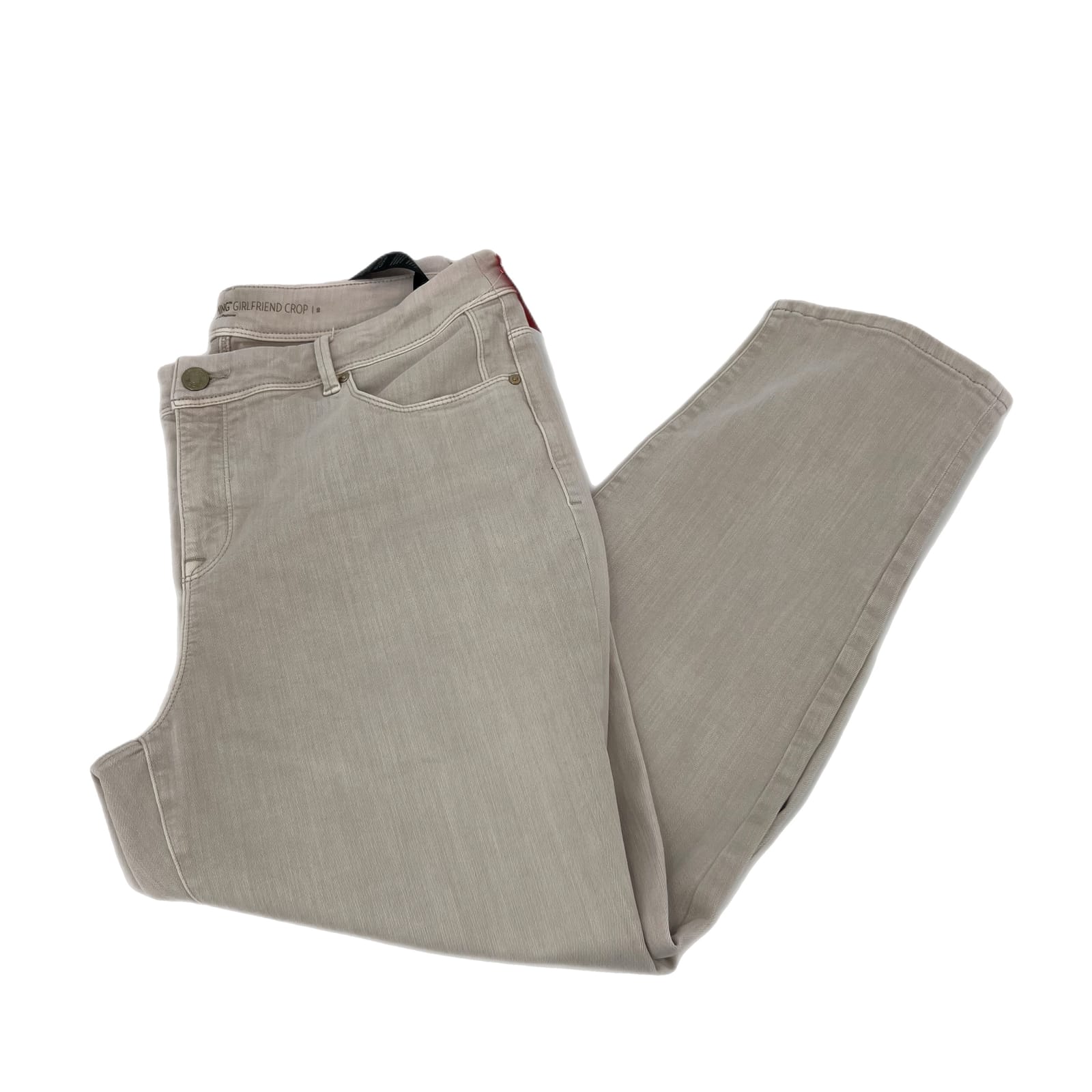 Chico's Beige Cotton Straight Leg Pants