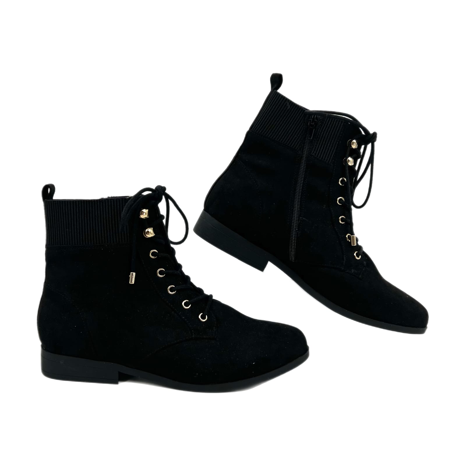 Karen Scott Black Lace Up Boots