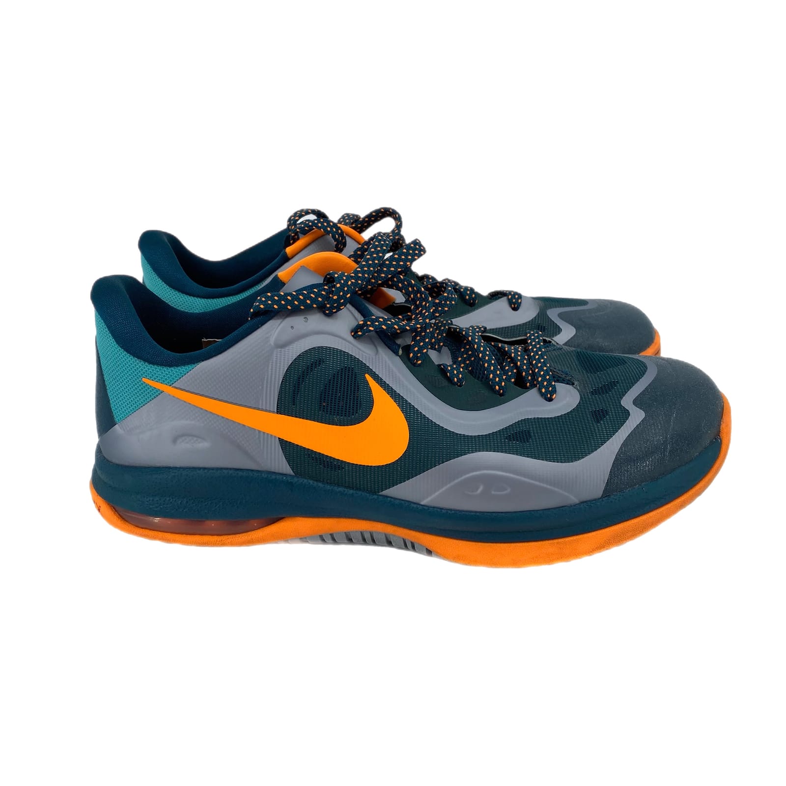 Nike Blue Orange Lace Up Athletic Shoes