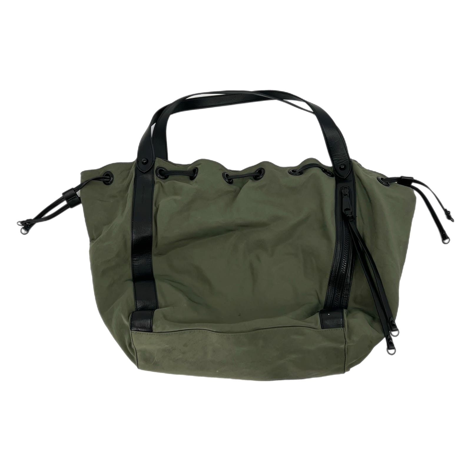 Rebecca Minkoff Green Black Drawstring Tote