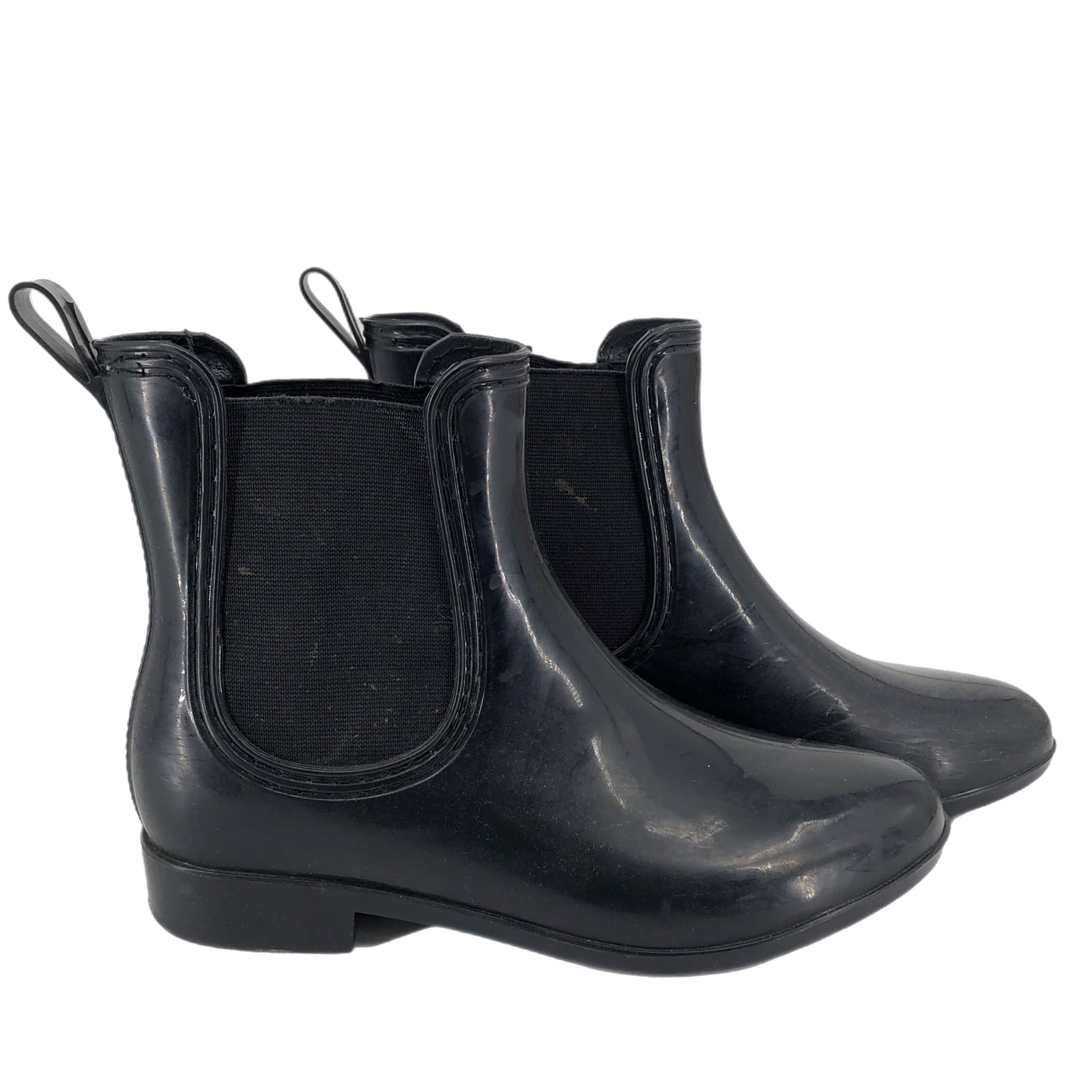Classic Black Synthetic Winter & Rain Boots