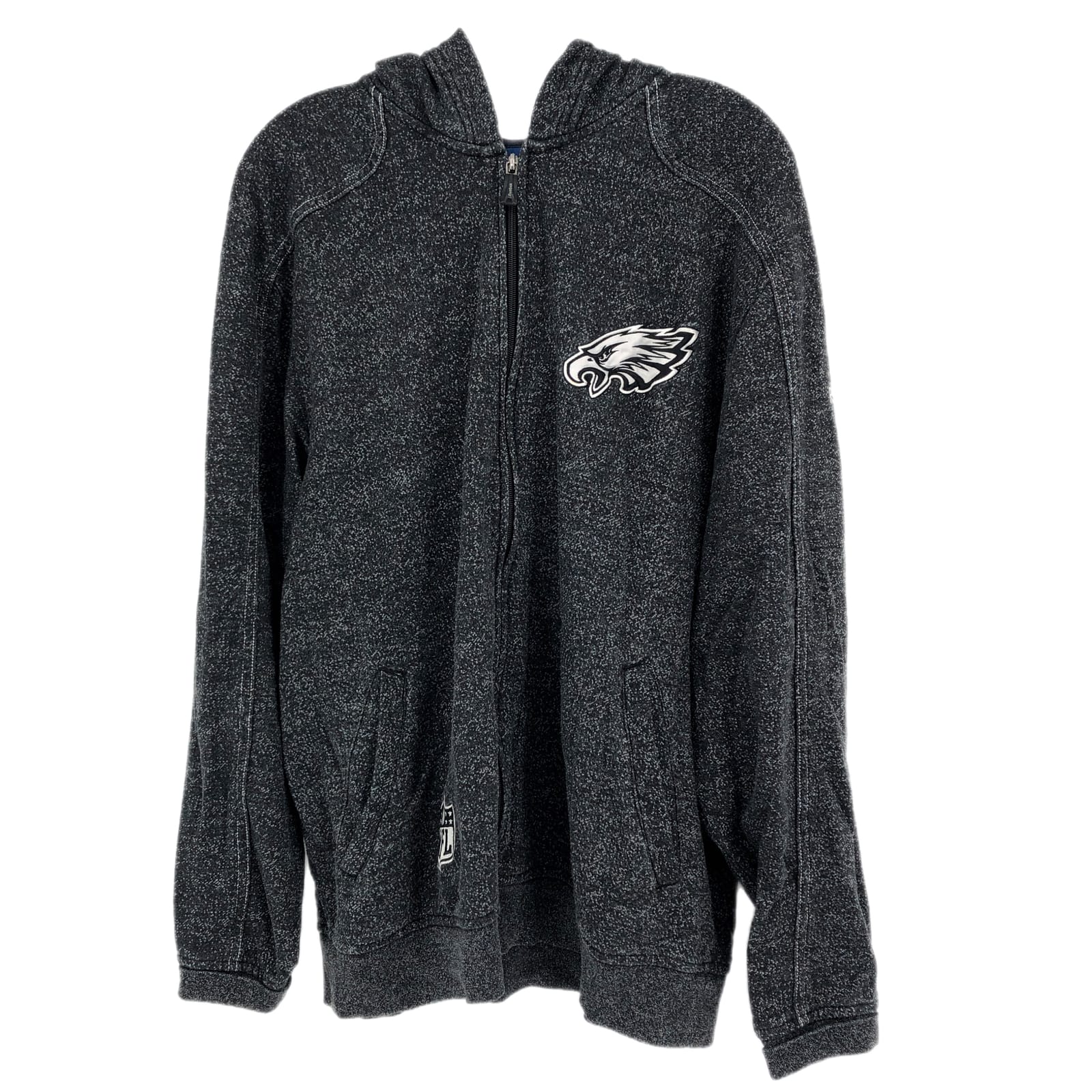 NFL Gray & White Casual Basic Jacket