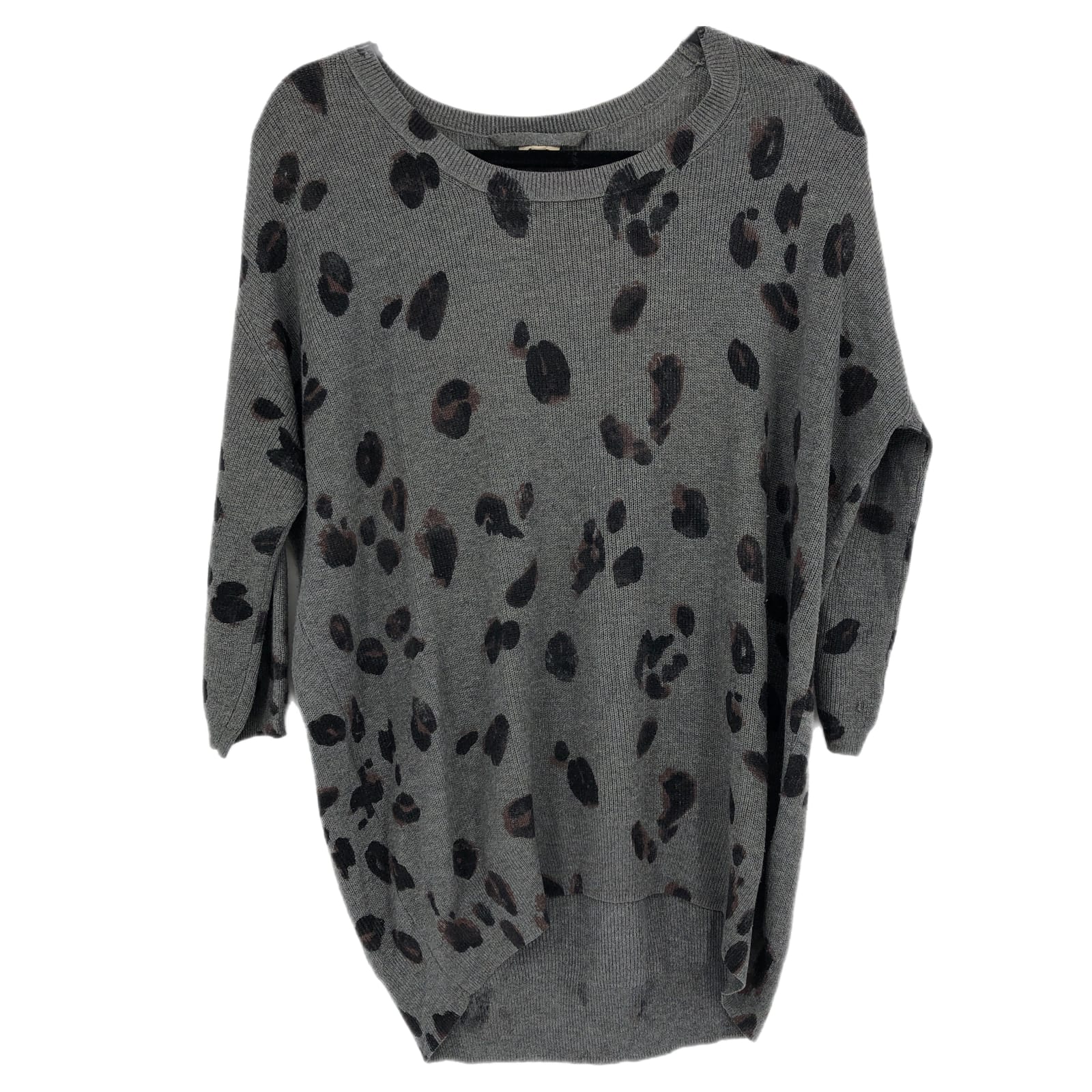Wilfred Black & Gray Animal Print Sweater