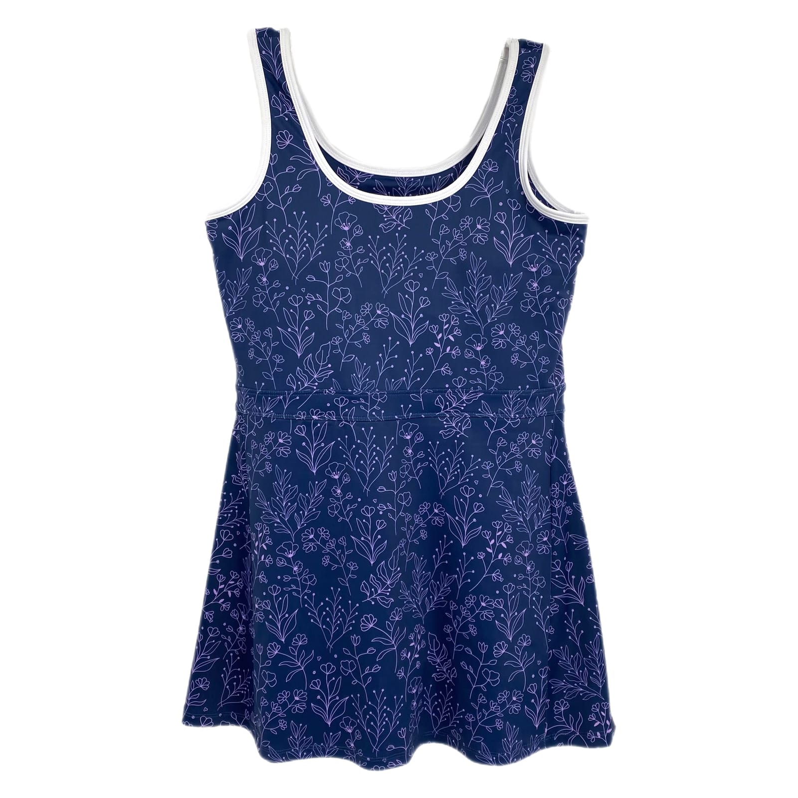 Barstool Blue Purple Floral Mini Skort Dress