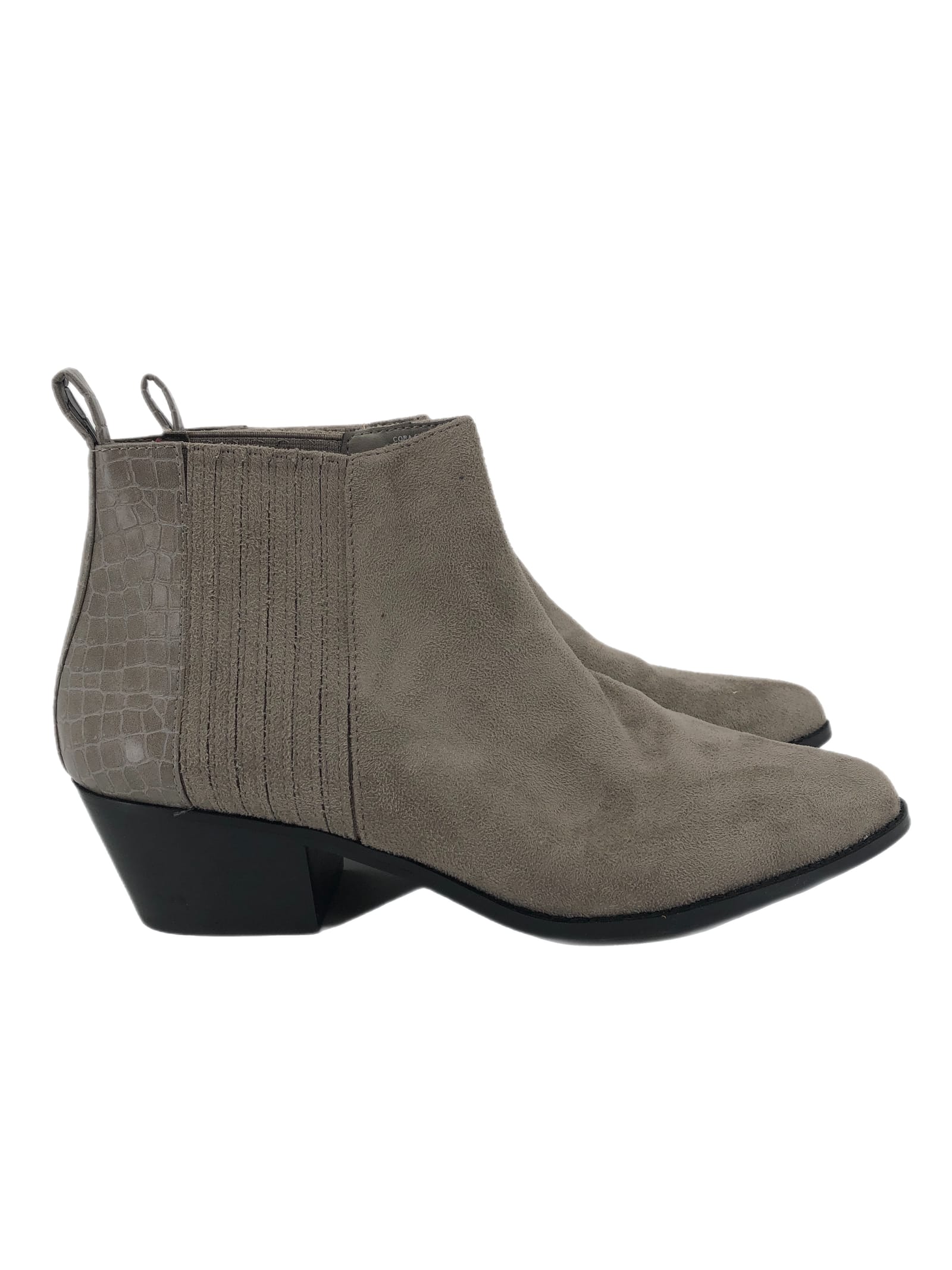 Abound Gray Suede Heeled Boots