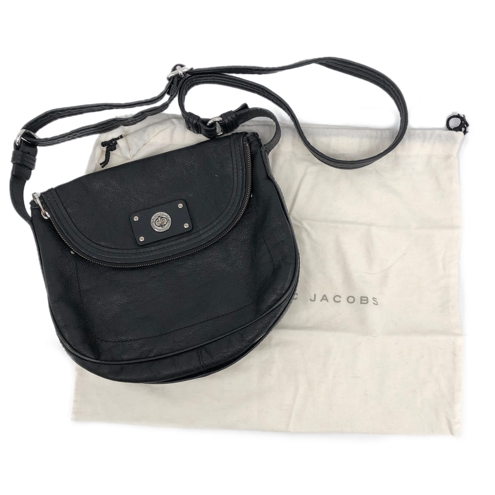 Marc By Marc Jacobs Black Leather Crossbody Bag