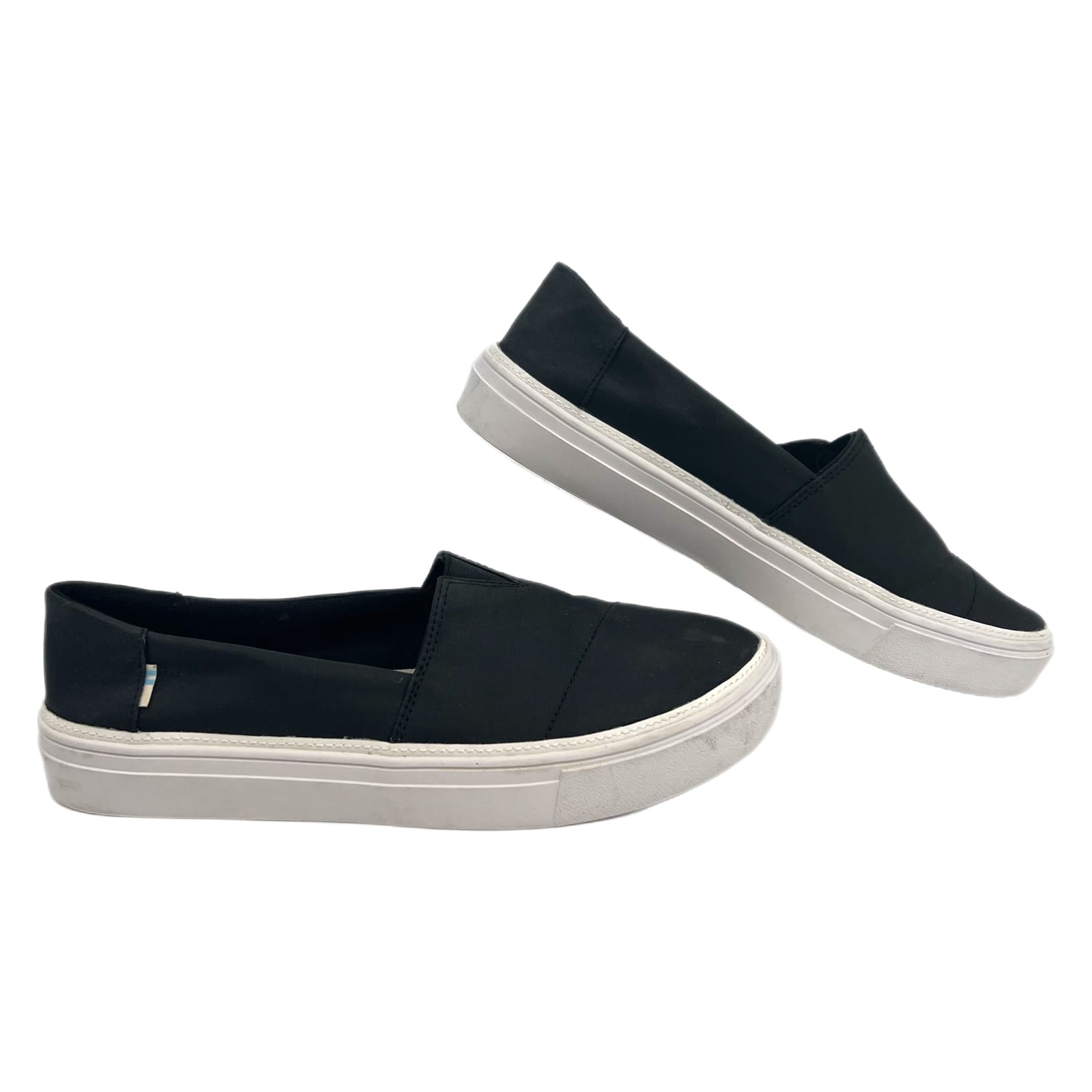 Toms Black Slip-On Canvas Sneakers