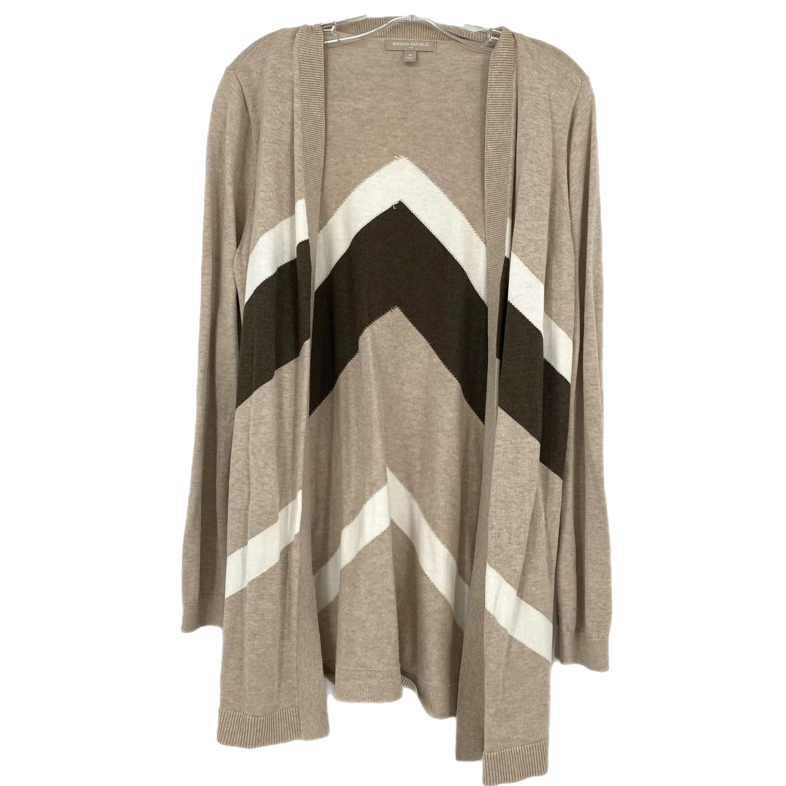 Banana Republic Beige & Brown Cardigan Sweater