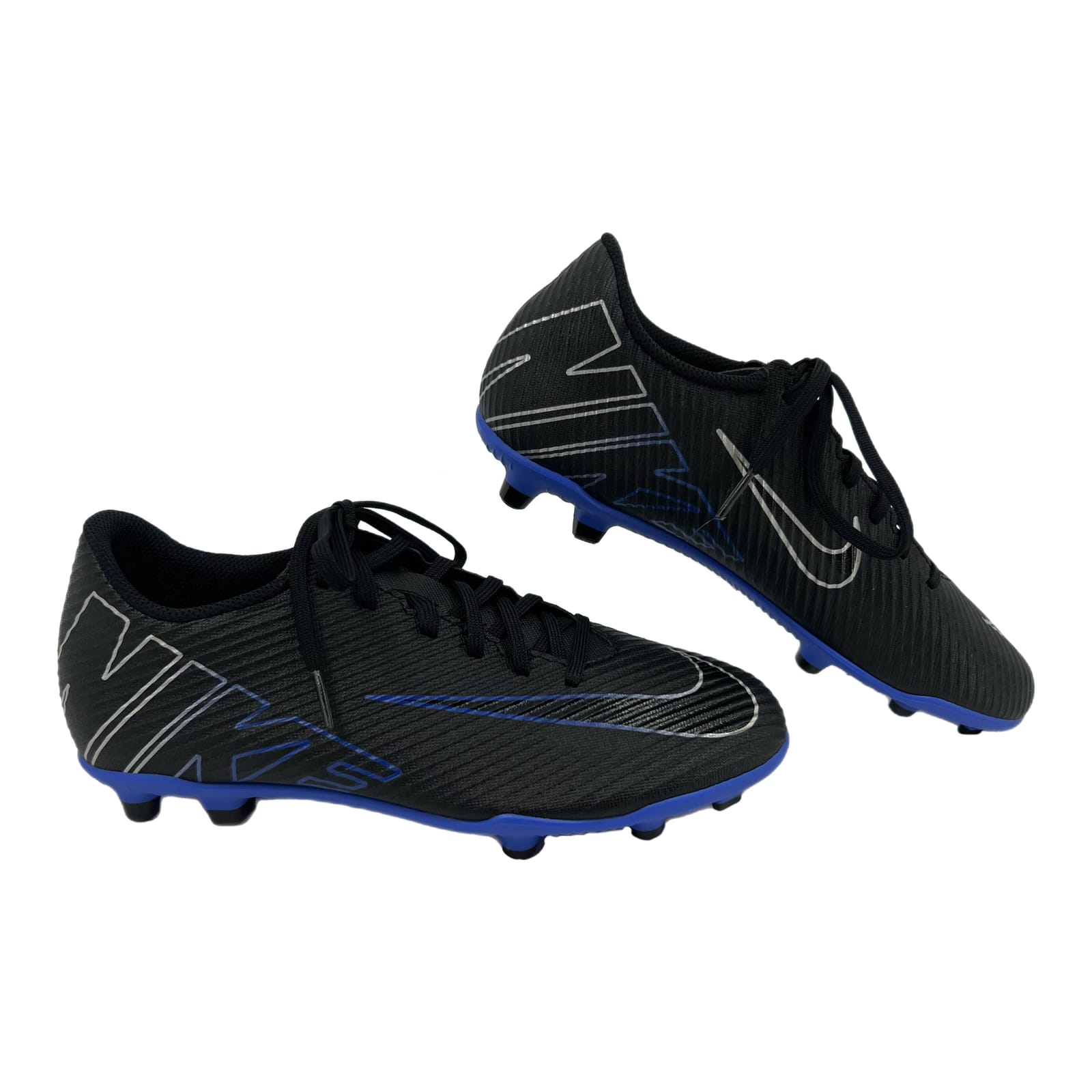 Nike Black/Blue Vapor 15 Club FG/MG Cleats