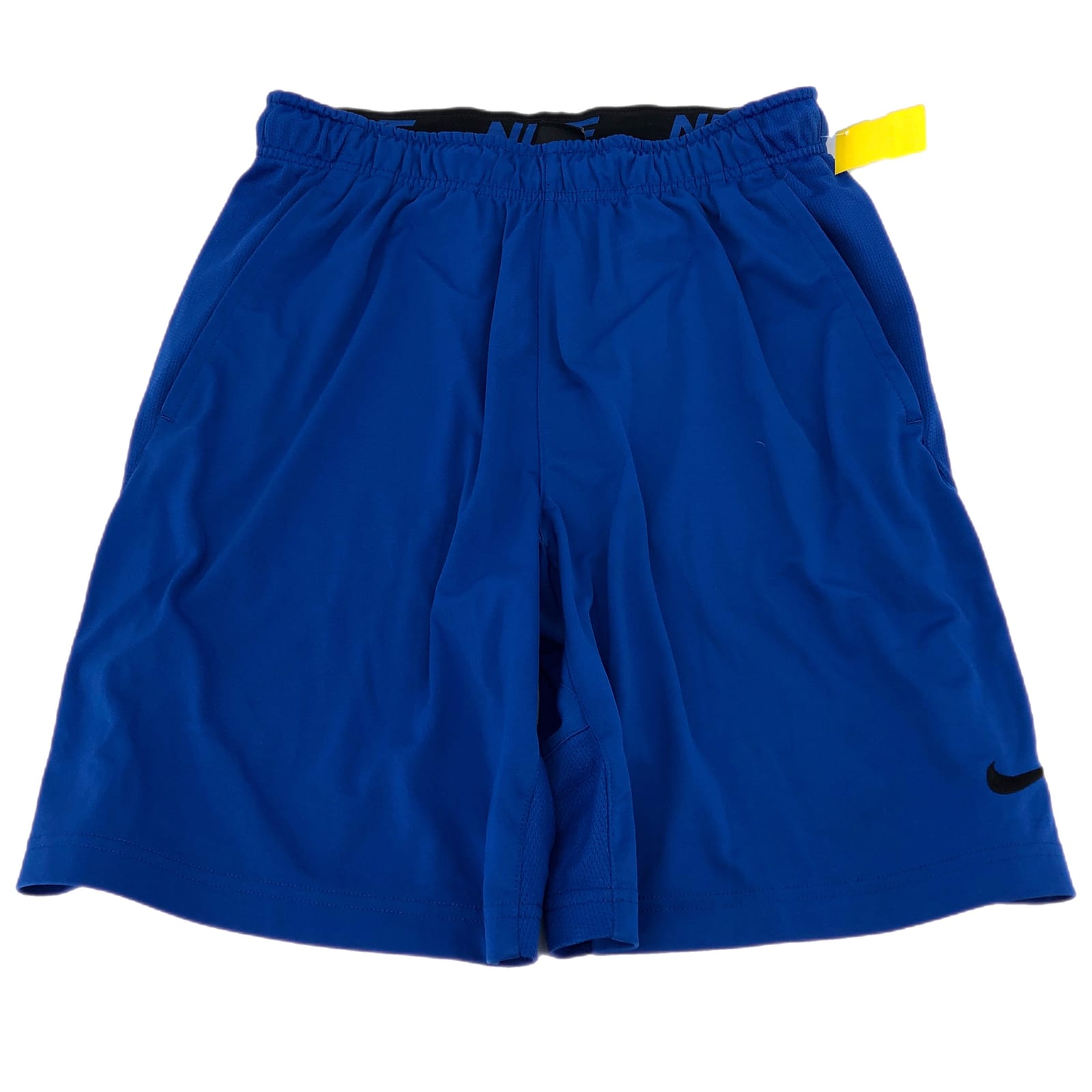 Nike Blue & Black High-Rise Athletic Shorts