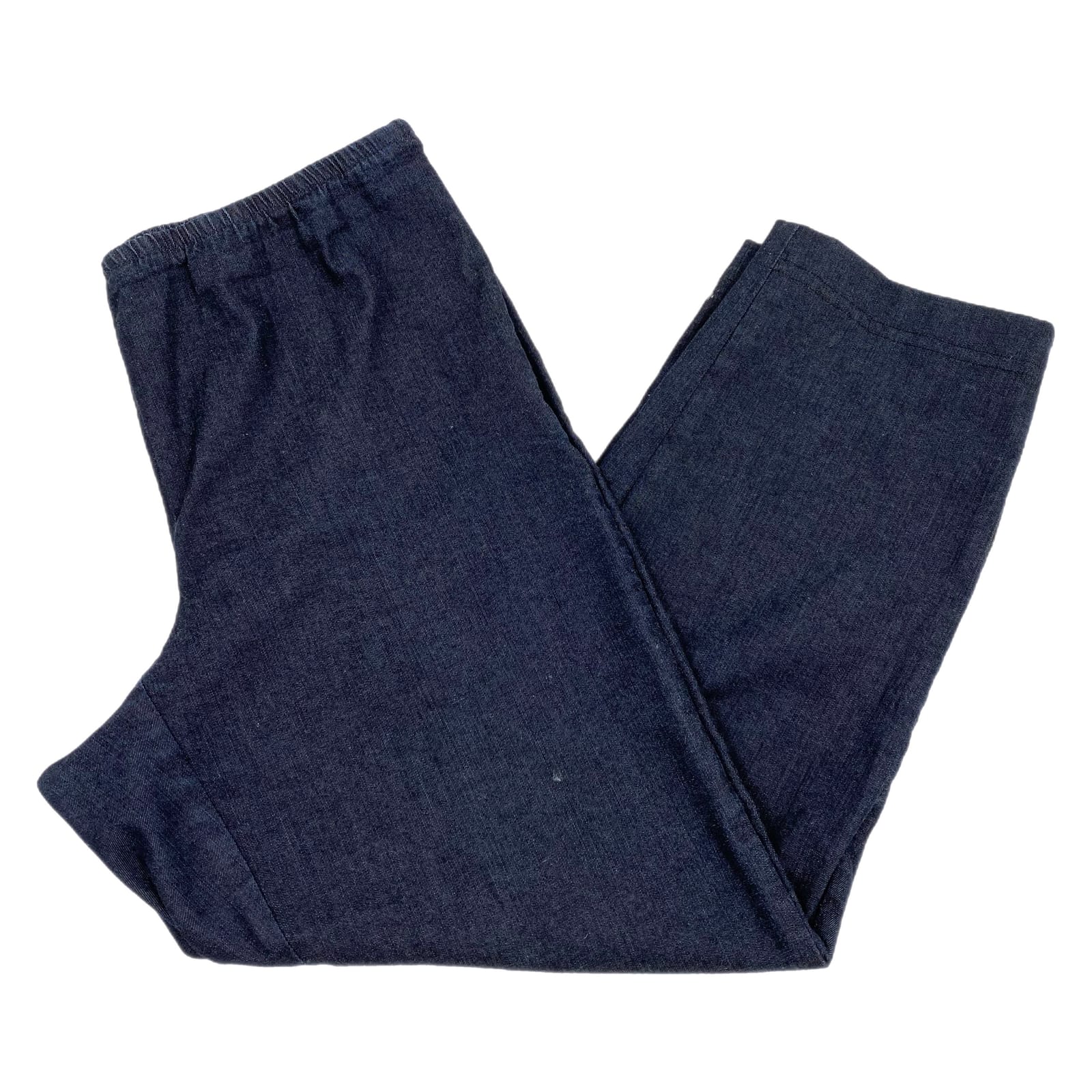 Eileen Fisher Dark Blue Chambray Ankle Pants