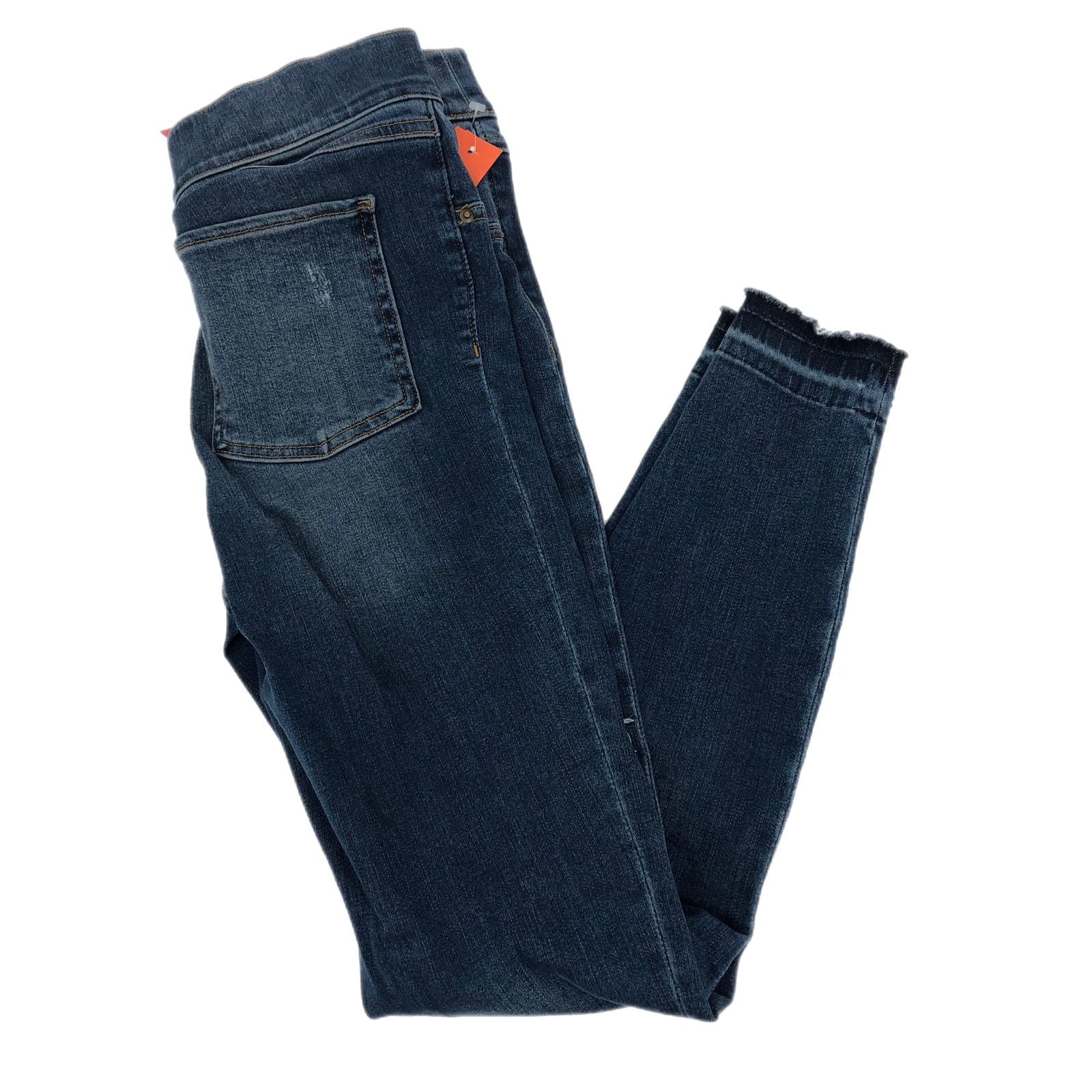 SPANX Blue Distressed Stretch Shaping Skinny Jeans