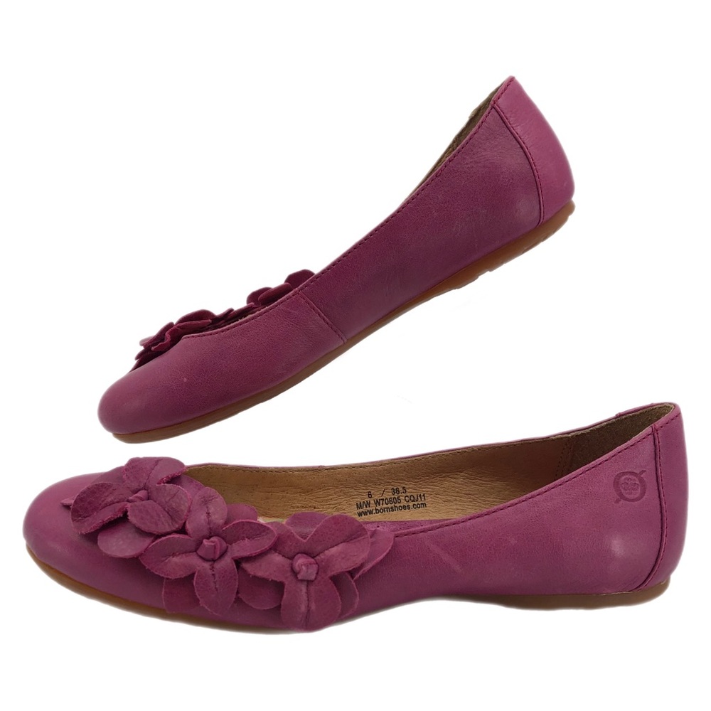 Born Pink & Purple Leather Flats & Loafers
