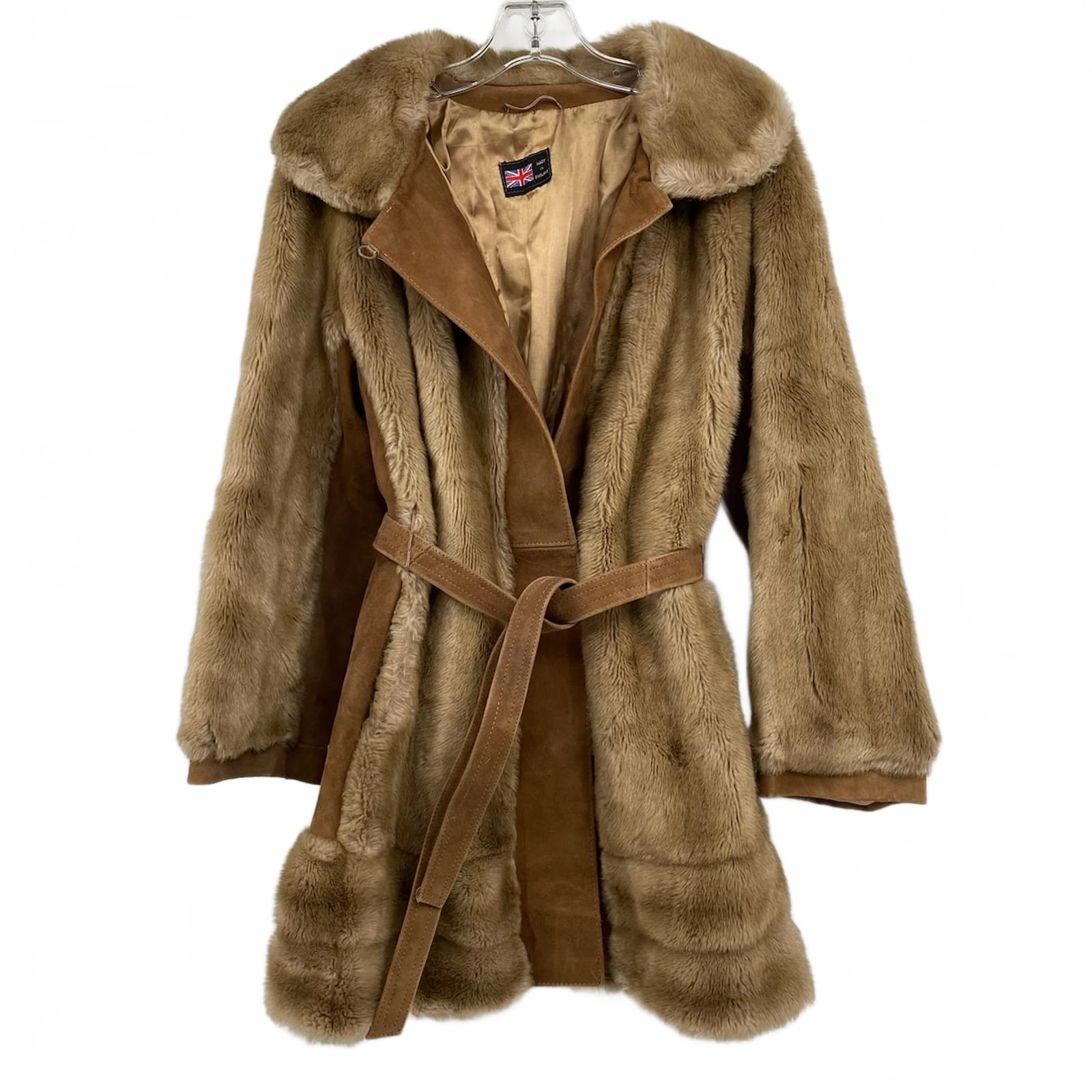 Adolf Schuman for Lilli Ann Brown Leather and Faux Fur Jacket